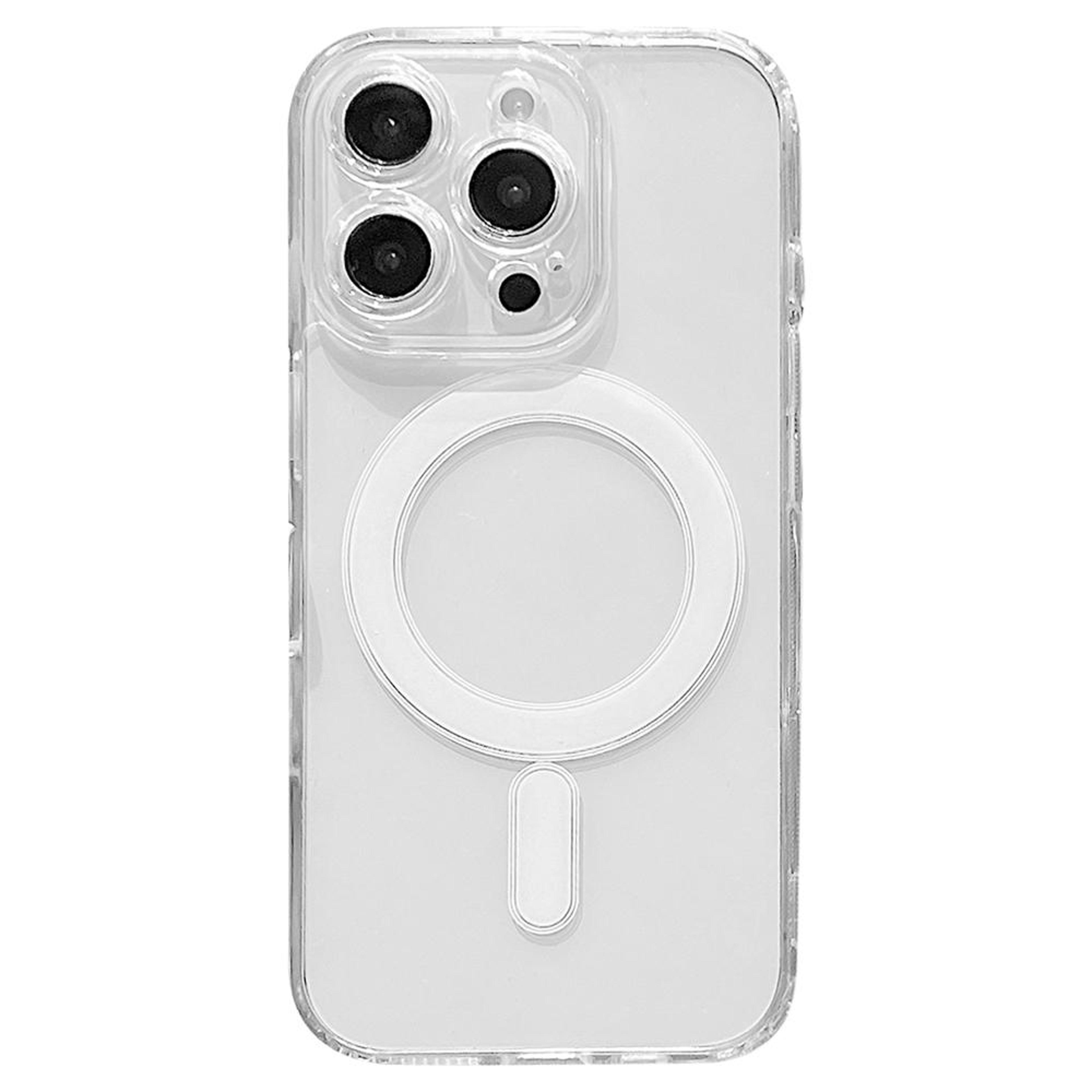 iphone 16 pro magsafe magnetic clear acrylic tpu protective case