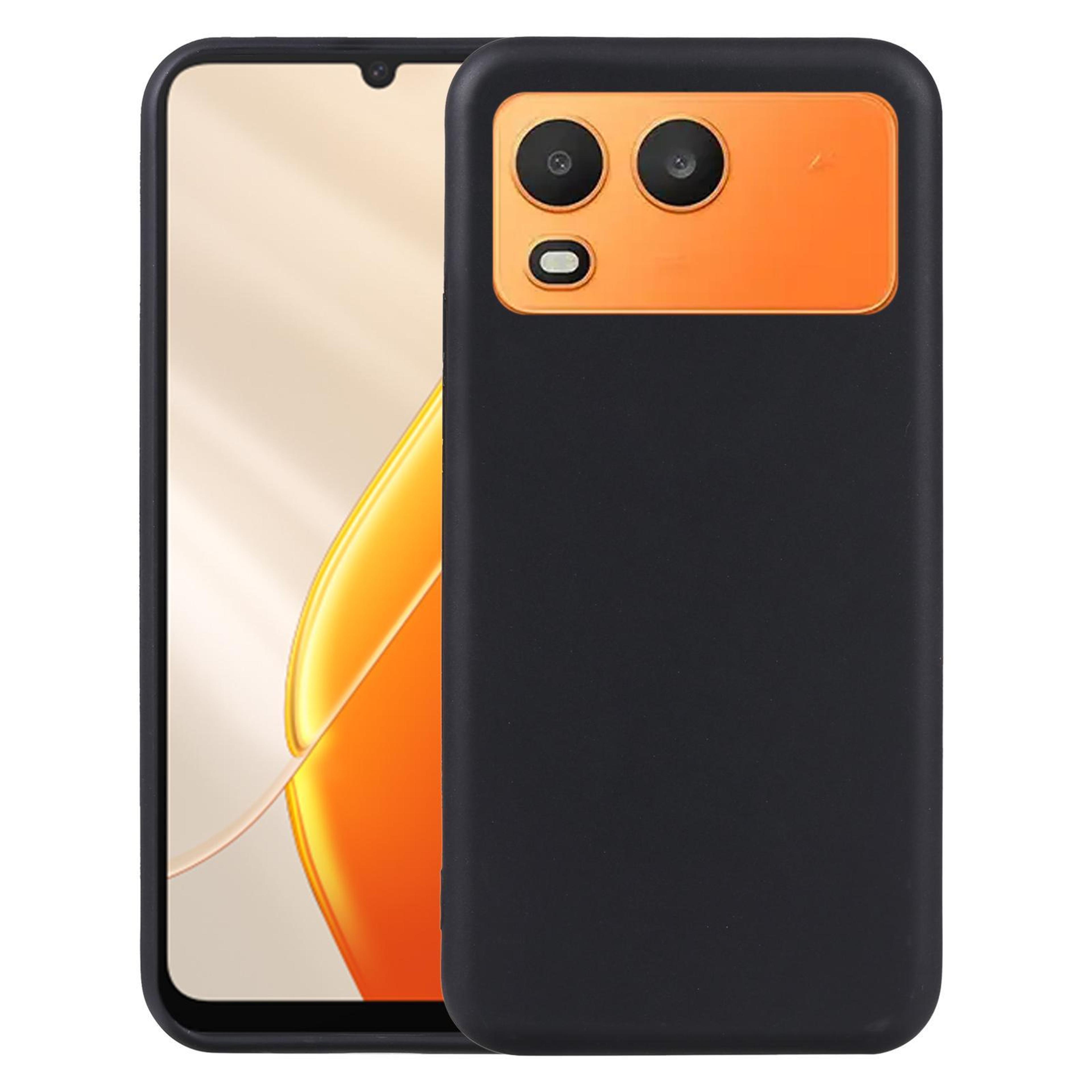 itel a200+ 4g tpu phone case soft protective black phone cover