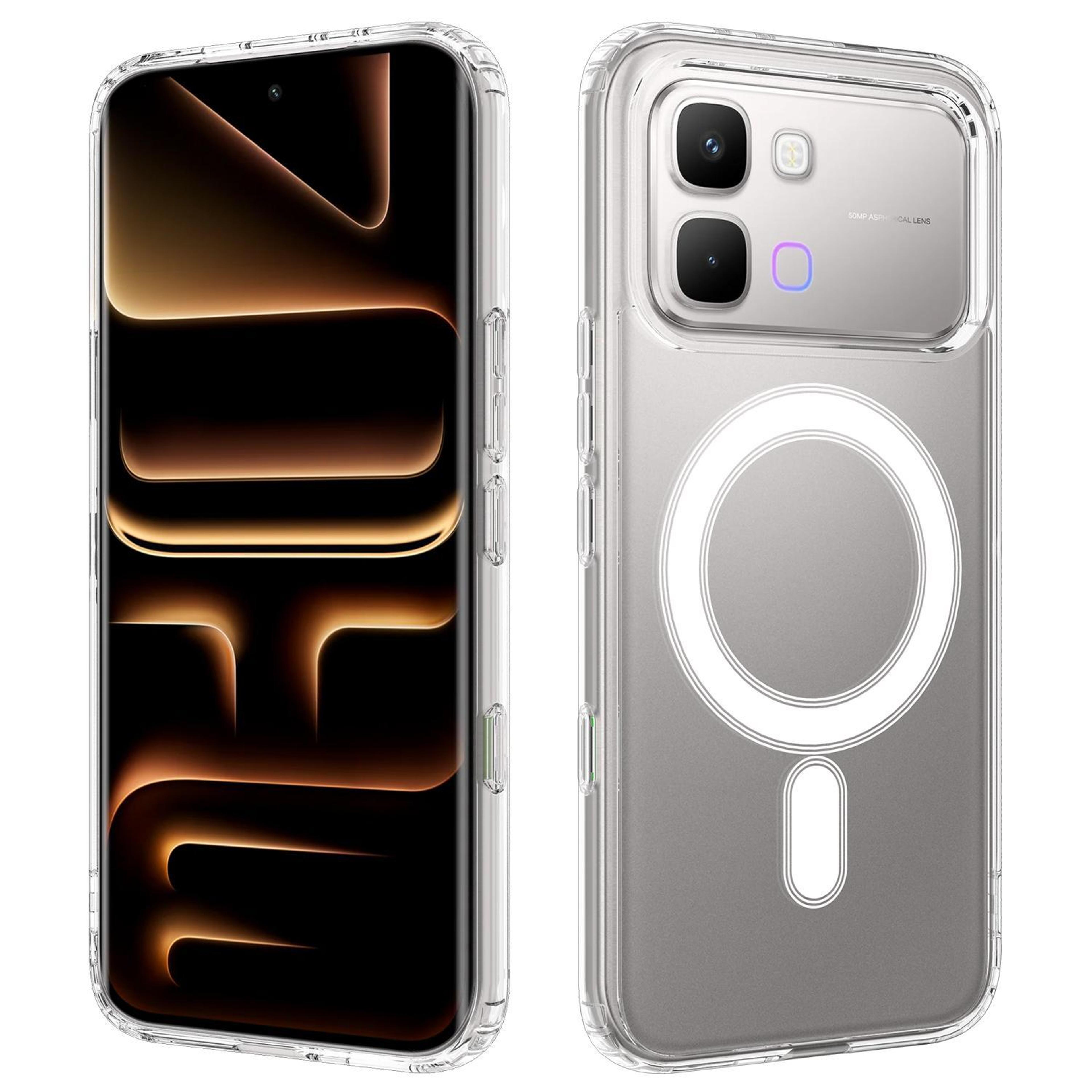 for infinix note edge 5g magsafe case clear shockproof magnetic phone cover
