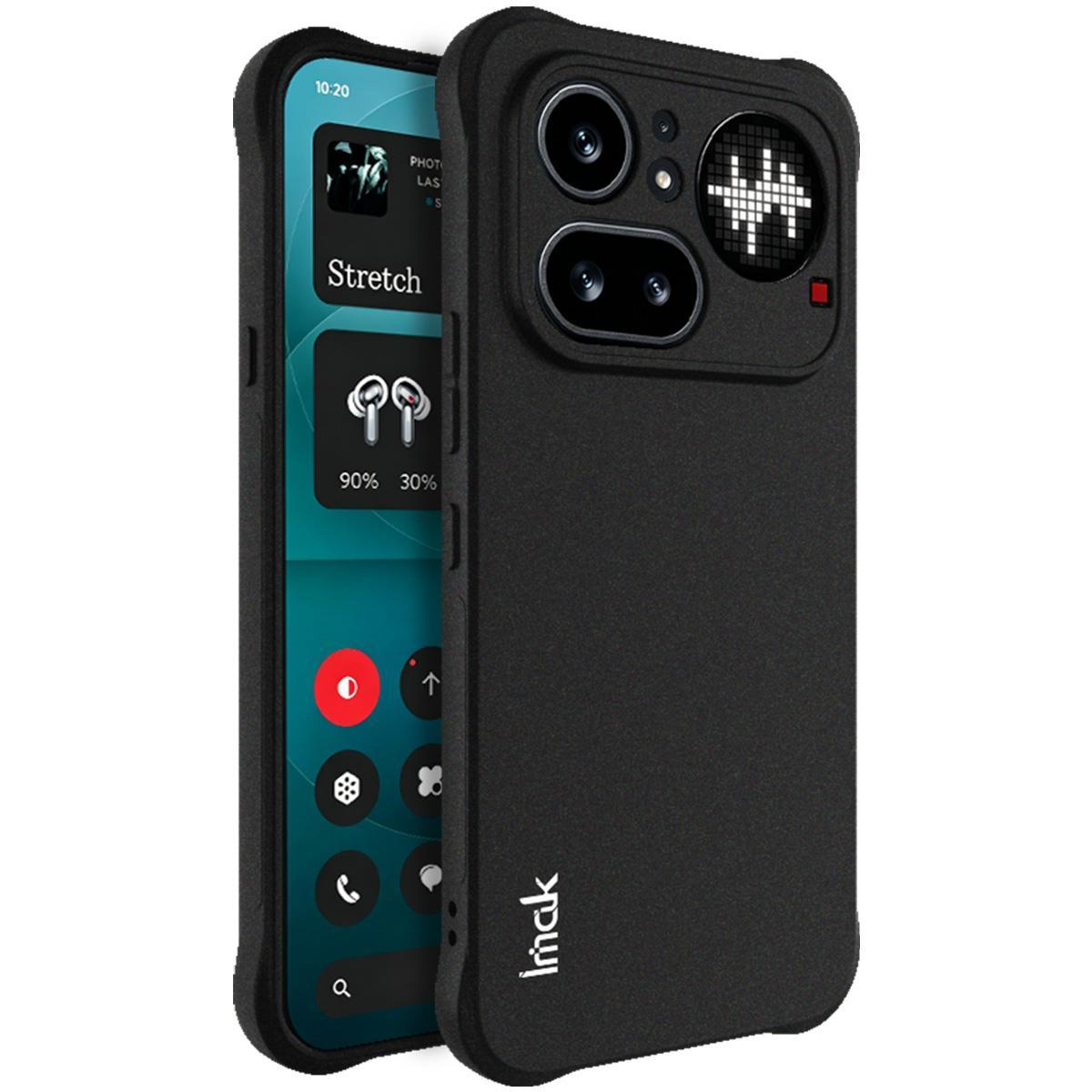 imak nothing phone 4a pro case shockproof tpu phone case matte black protective cover