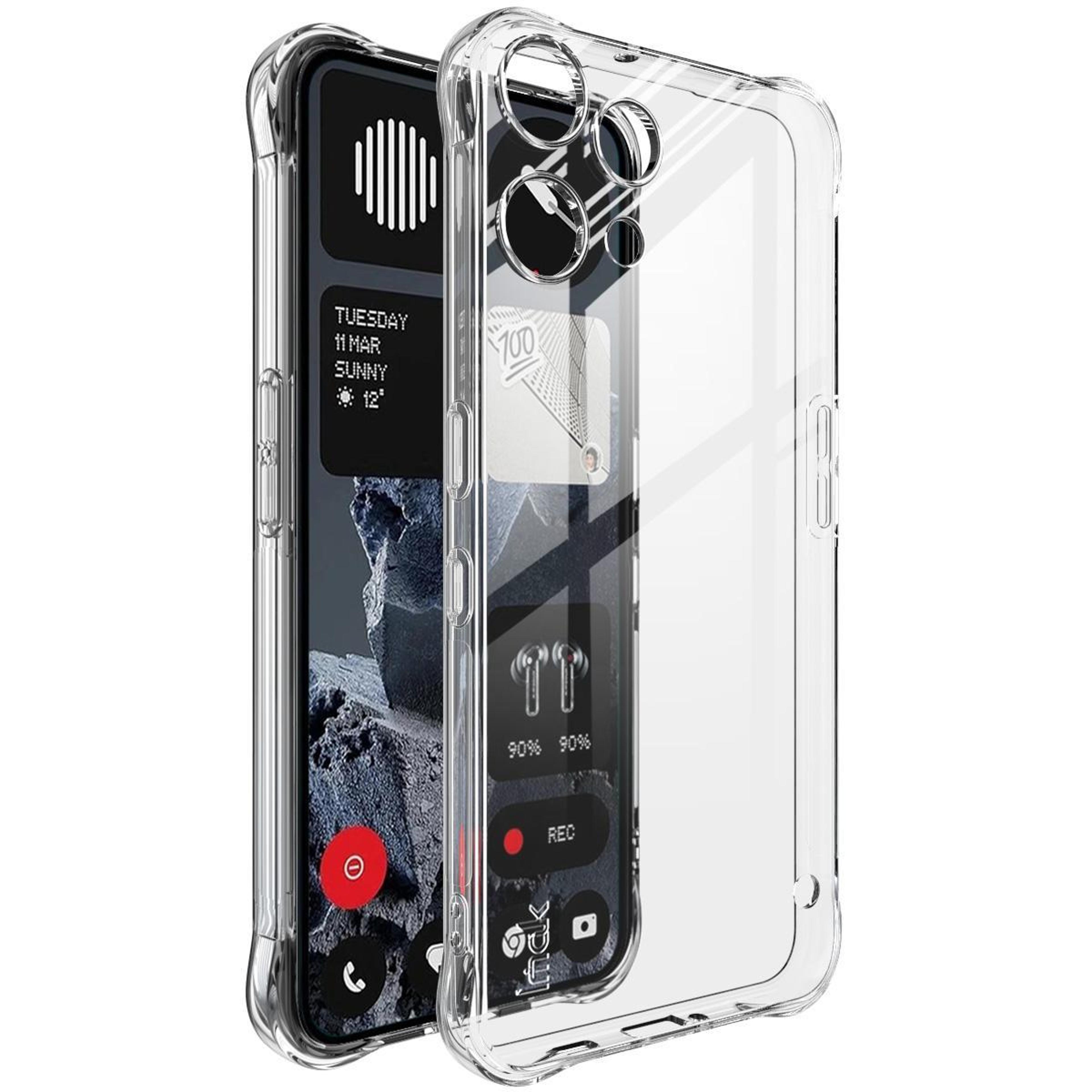 imak nothing phone 3a lite case clear shockproof tpu case with airbag drop protection