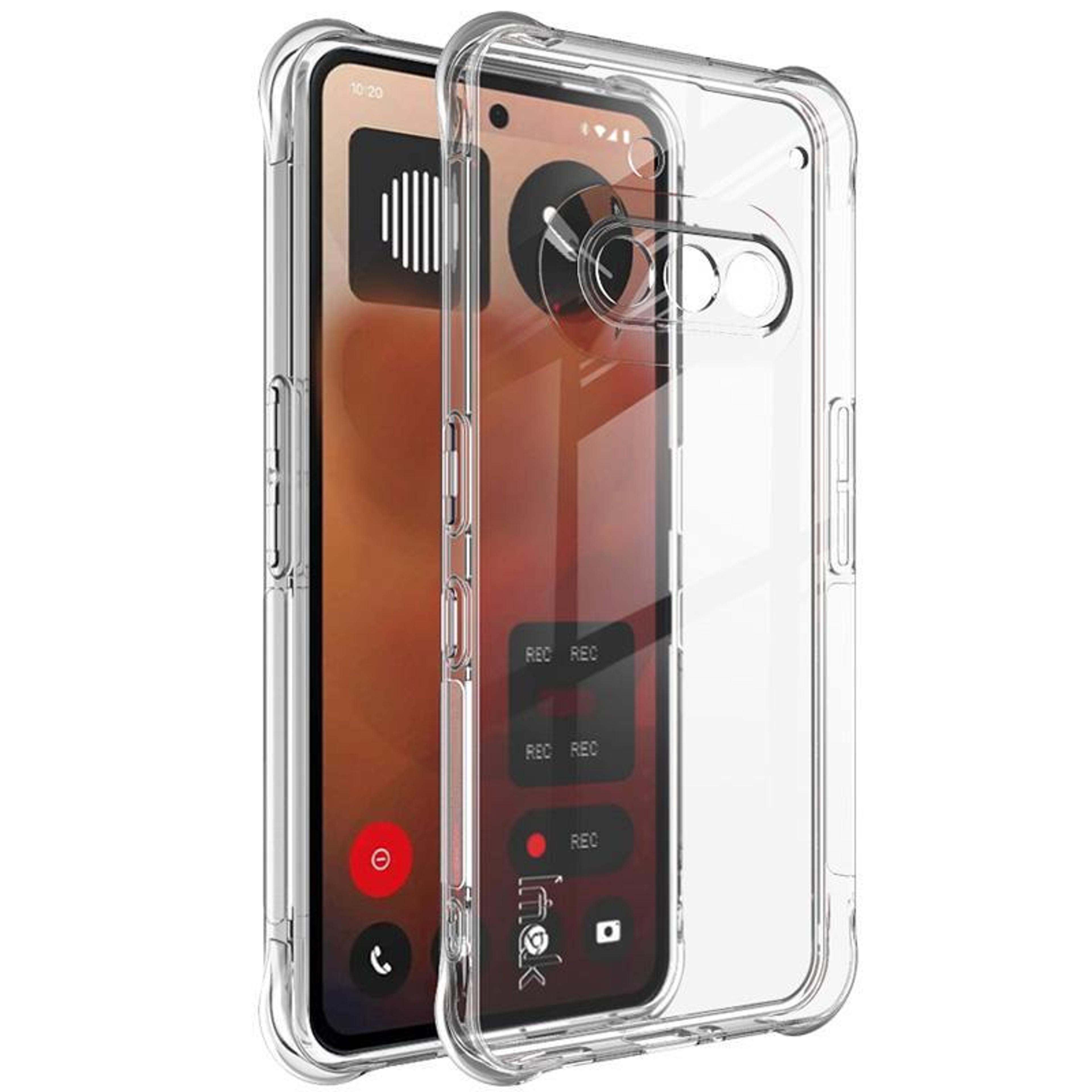 imak nothing phone 3a case clear shockproof tpu case with airbag drop protection