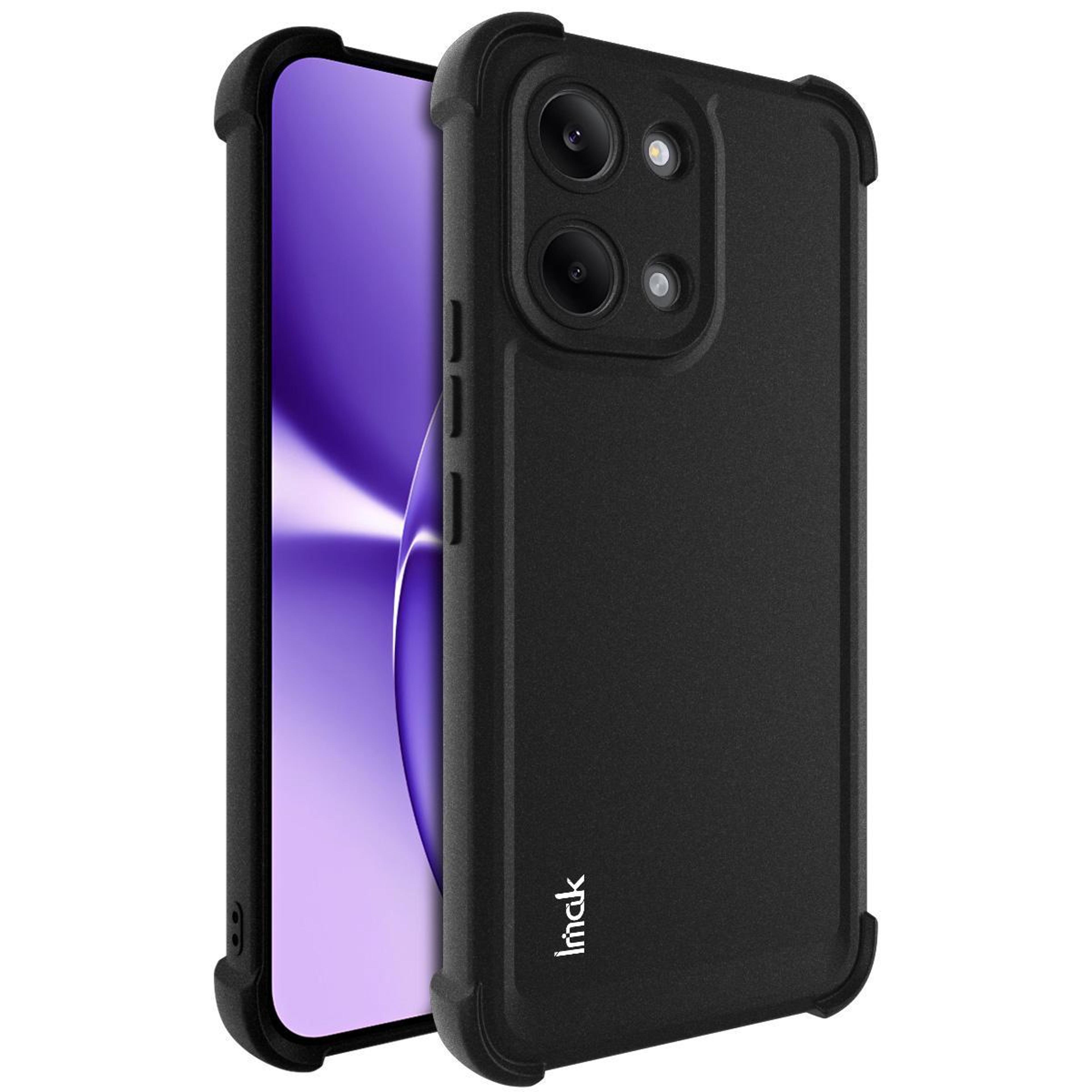 imak shockproof tpu phone case for redmi turbo 5 max poco x8 pro max matte black airbag cover