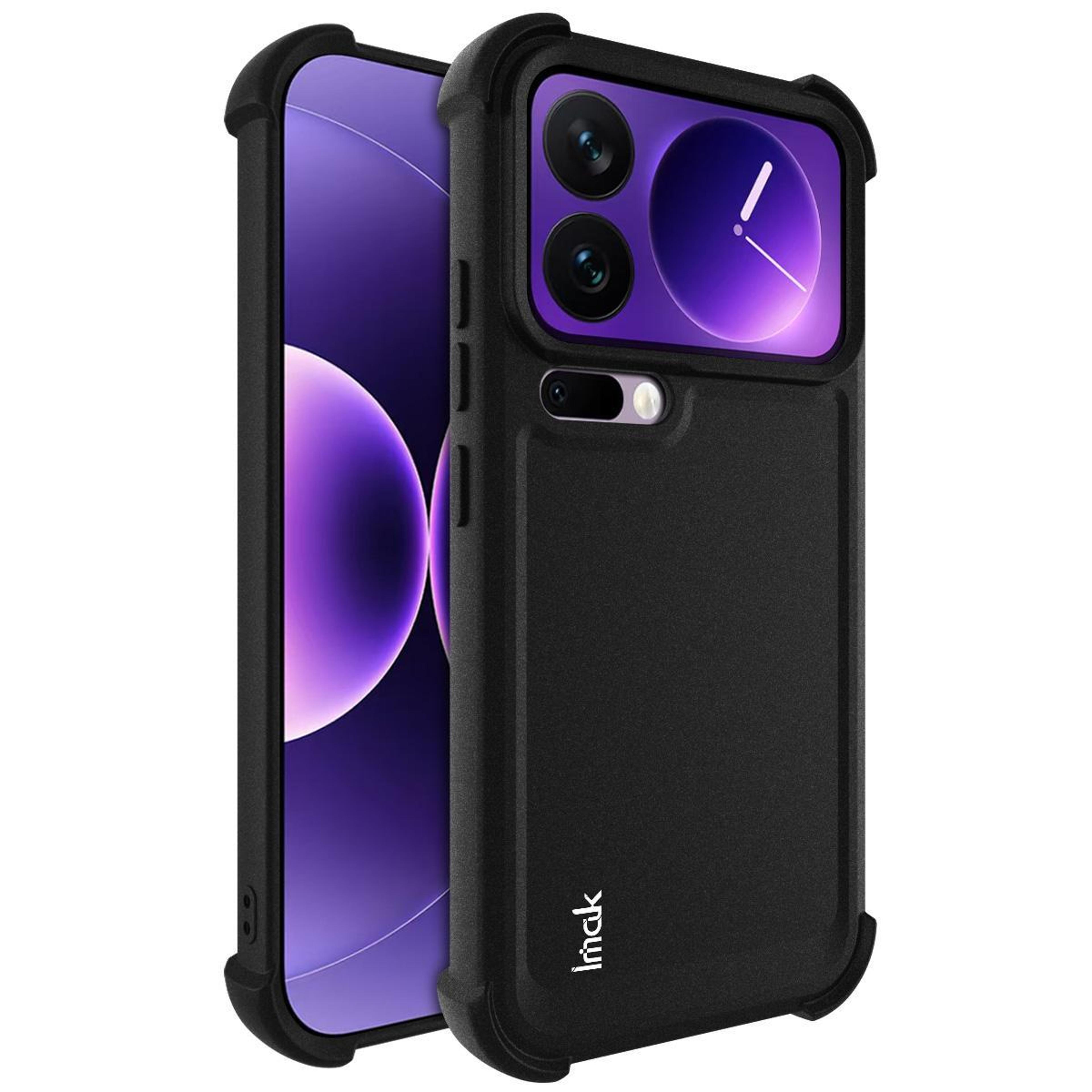 imak xiaomi 17 pro case shockproof tpu airbag protective matte phone cover black