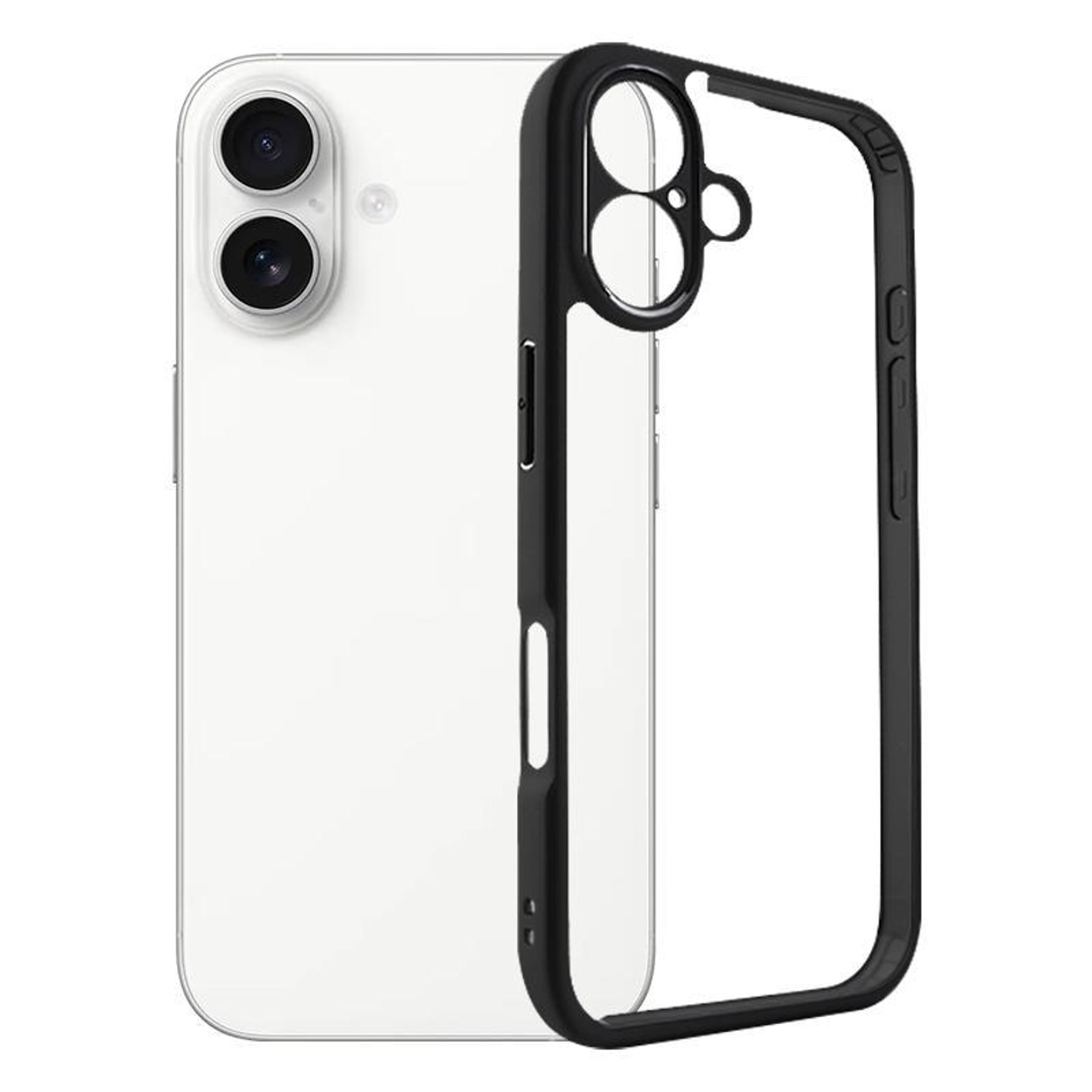 iphone 17 clear phone case shockproof frosted tpu bumper with anti yellow transparent back