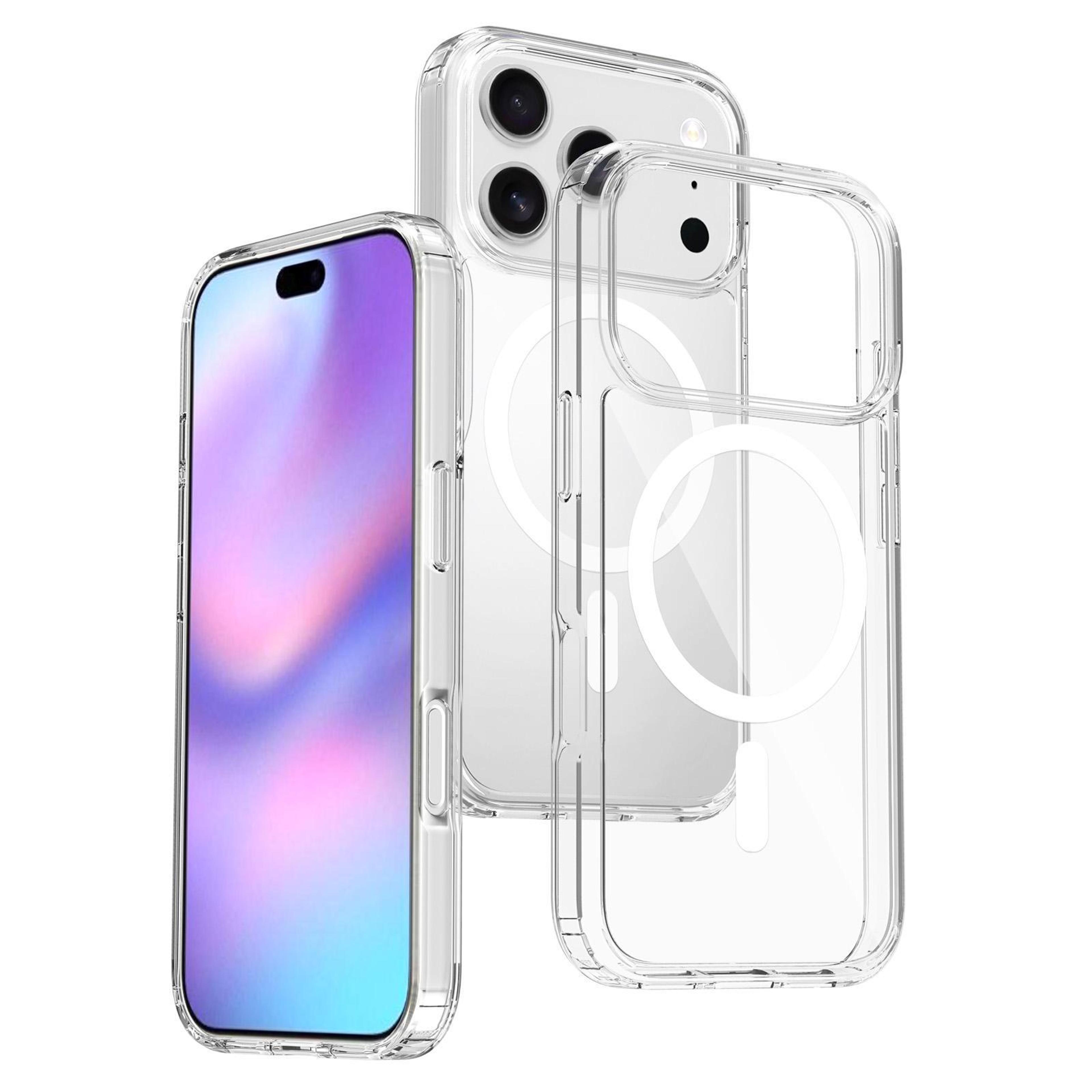 iphone 17 pro magsafe case clear scratchproof hybrid tpu pc protective cover
