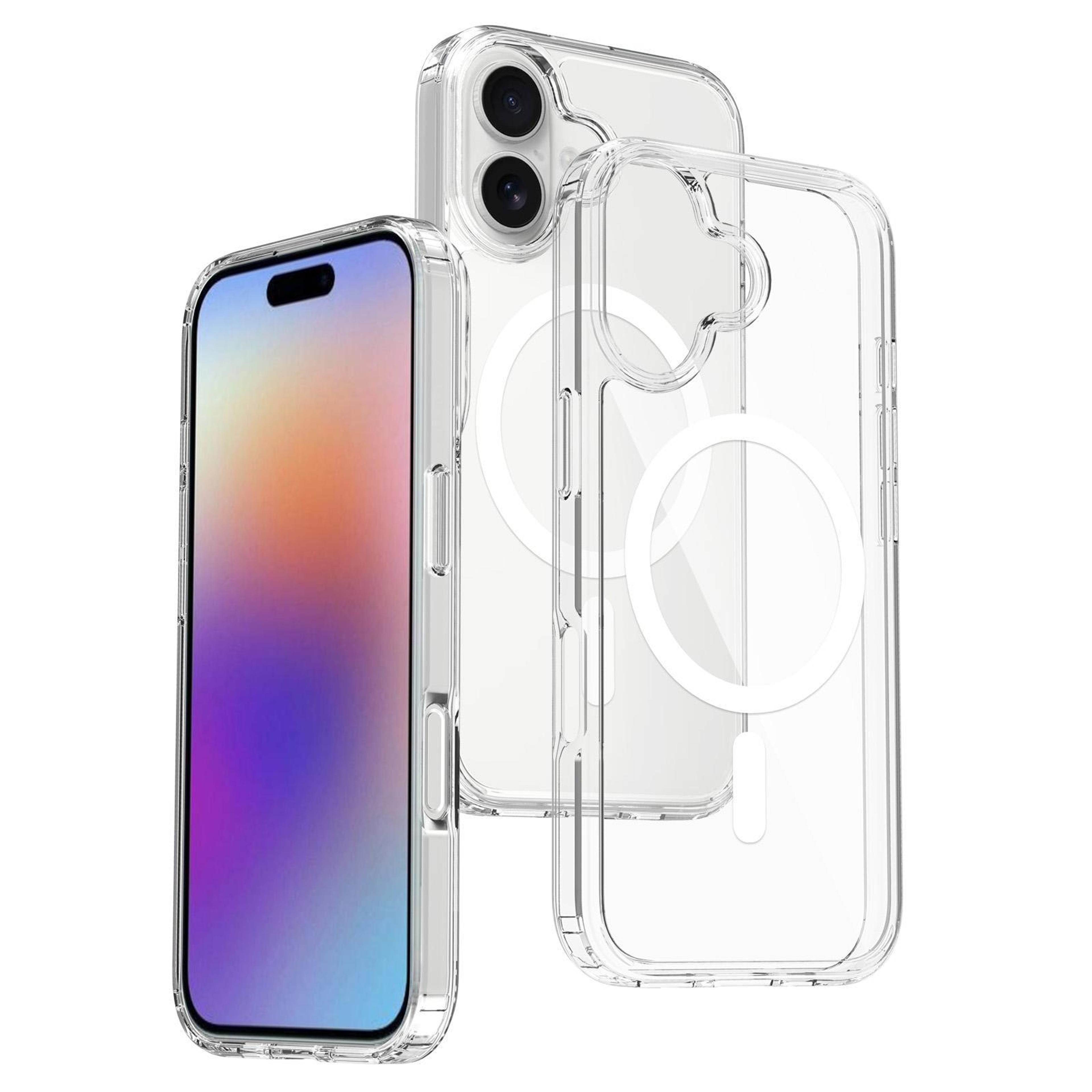 iphone 17 magsafe case clear scratchproof tpu pc hybrid protective cover