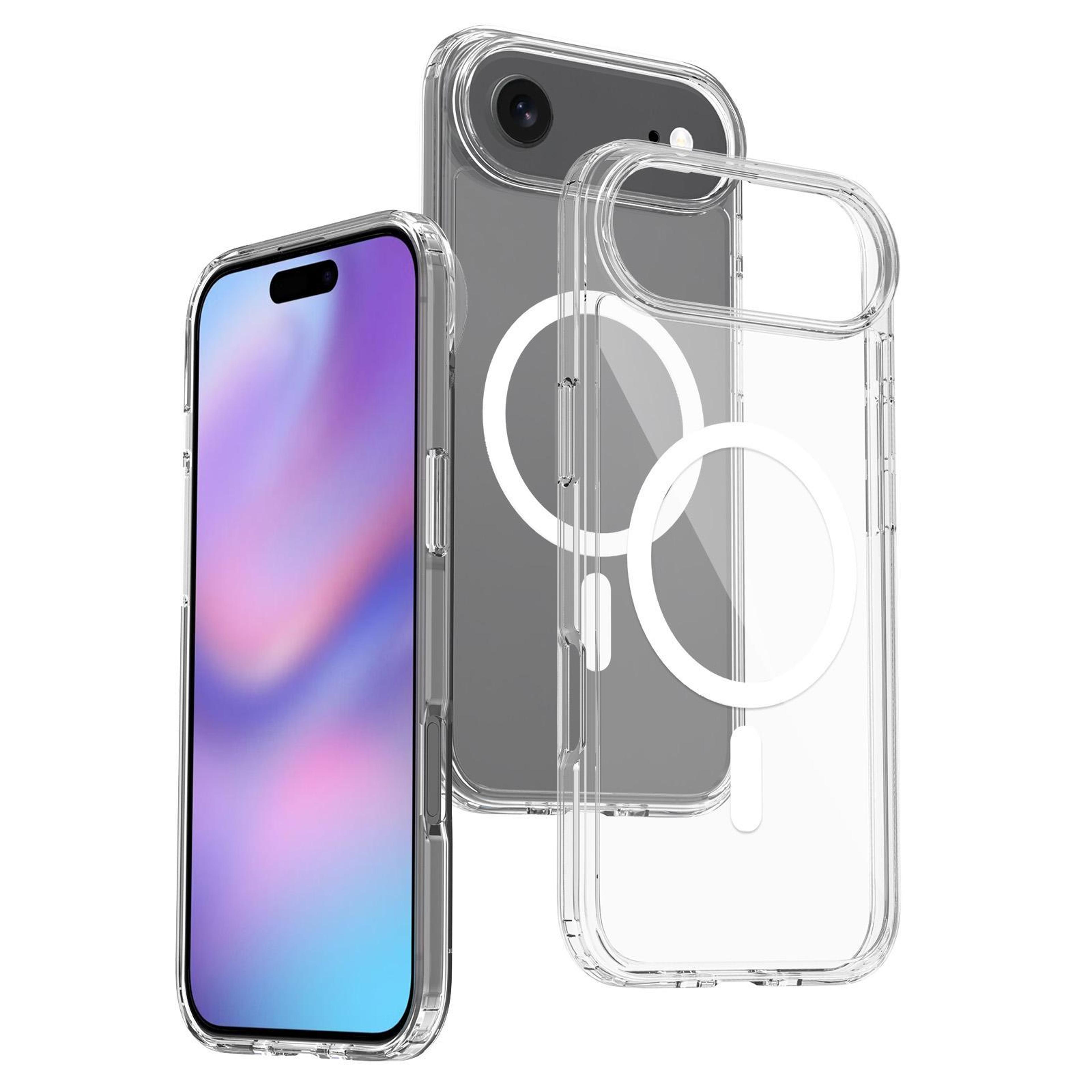iphone 17 air magsafe clear scratchproof hybrid tpu pc protective case