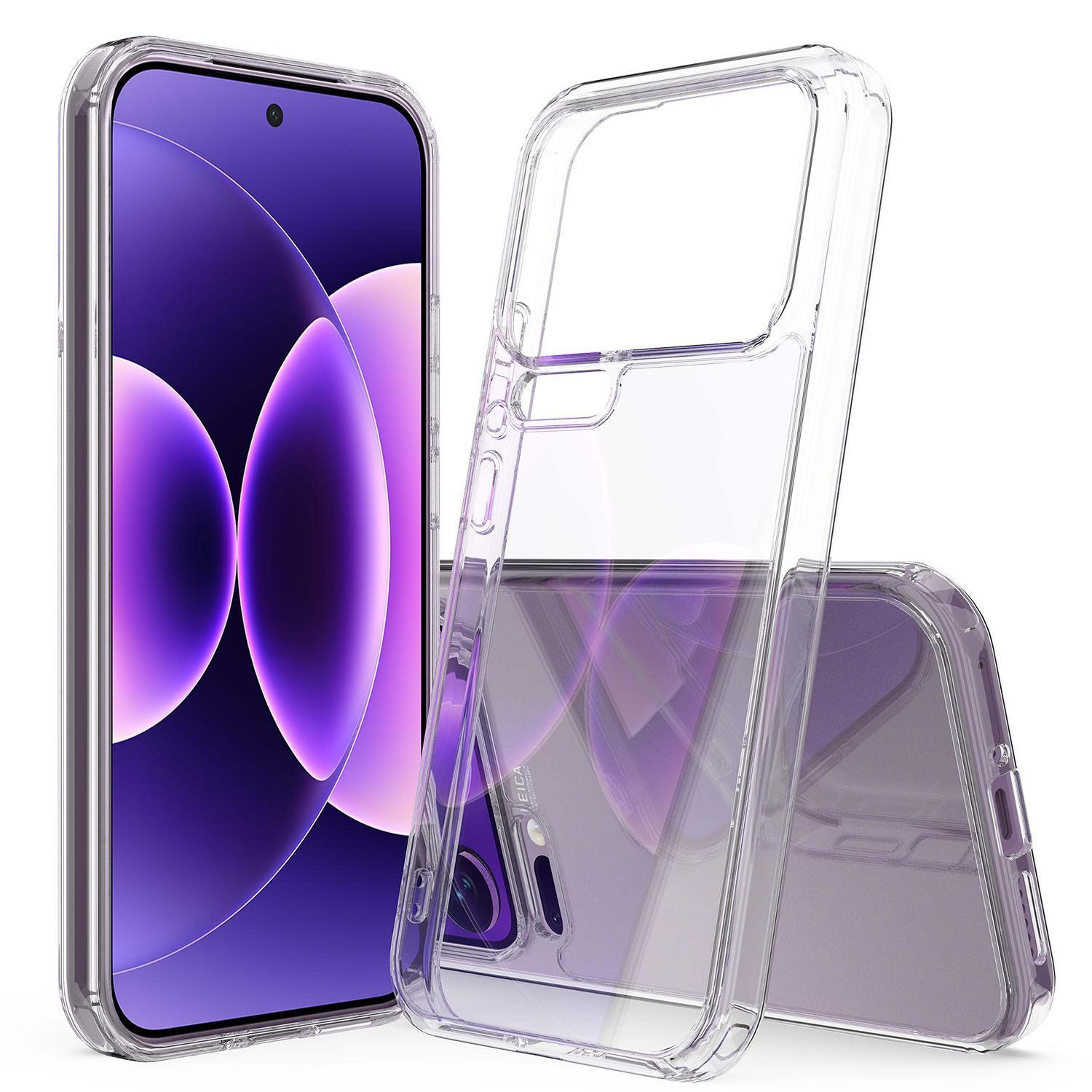 xiaomi 17 pro max clear phone case scratchproof acrylic tpu case transparent protective cover