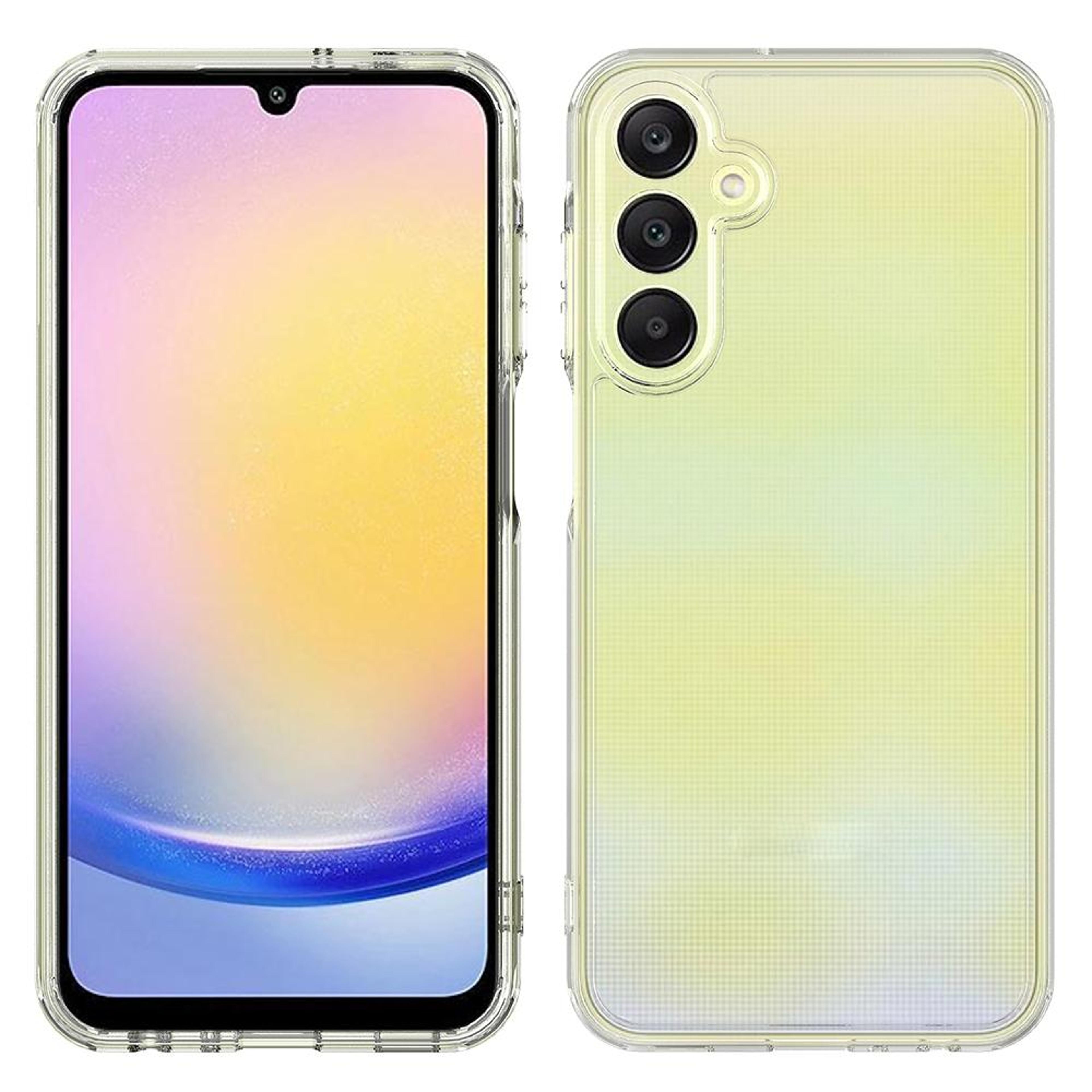 samsung galaxy m35 clear scratch resistant phone case with acrylic tpu slim protective cover