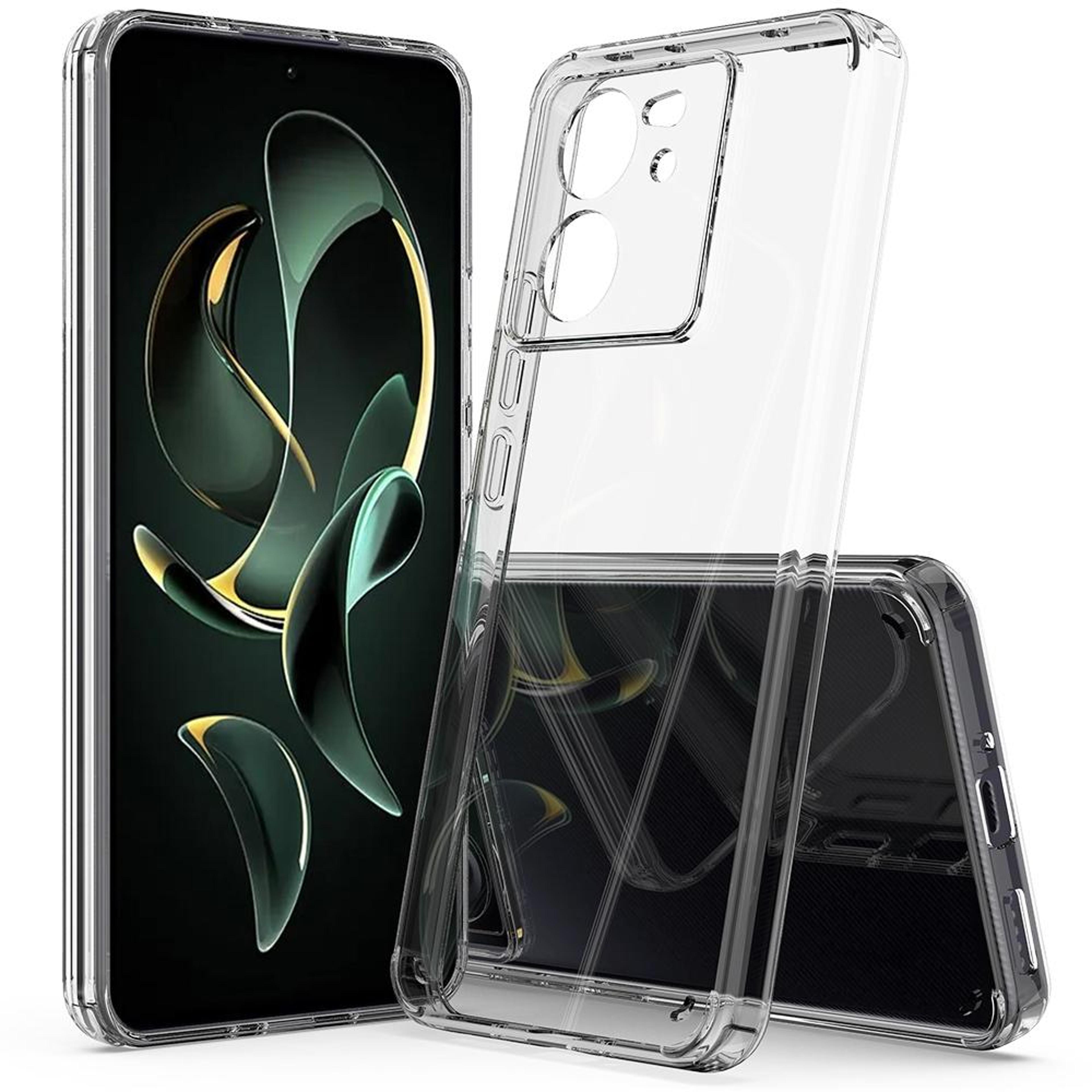 crystal clear scratchproof phone case for xiaomi 13t 13t pro redmi k60 ultra transparent tpu acrylic cover