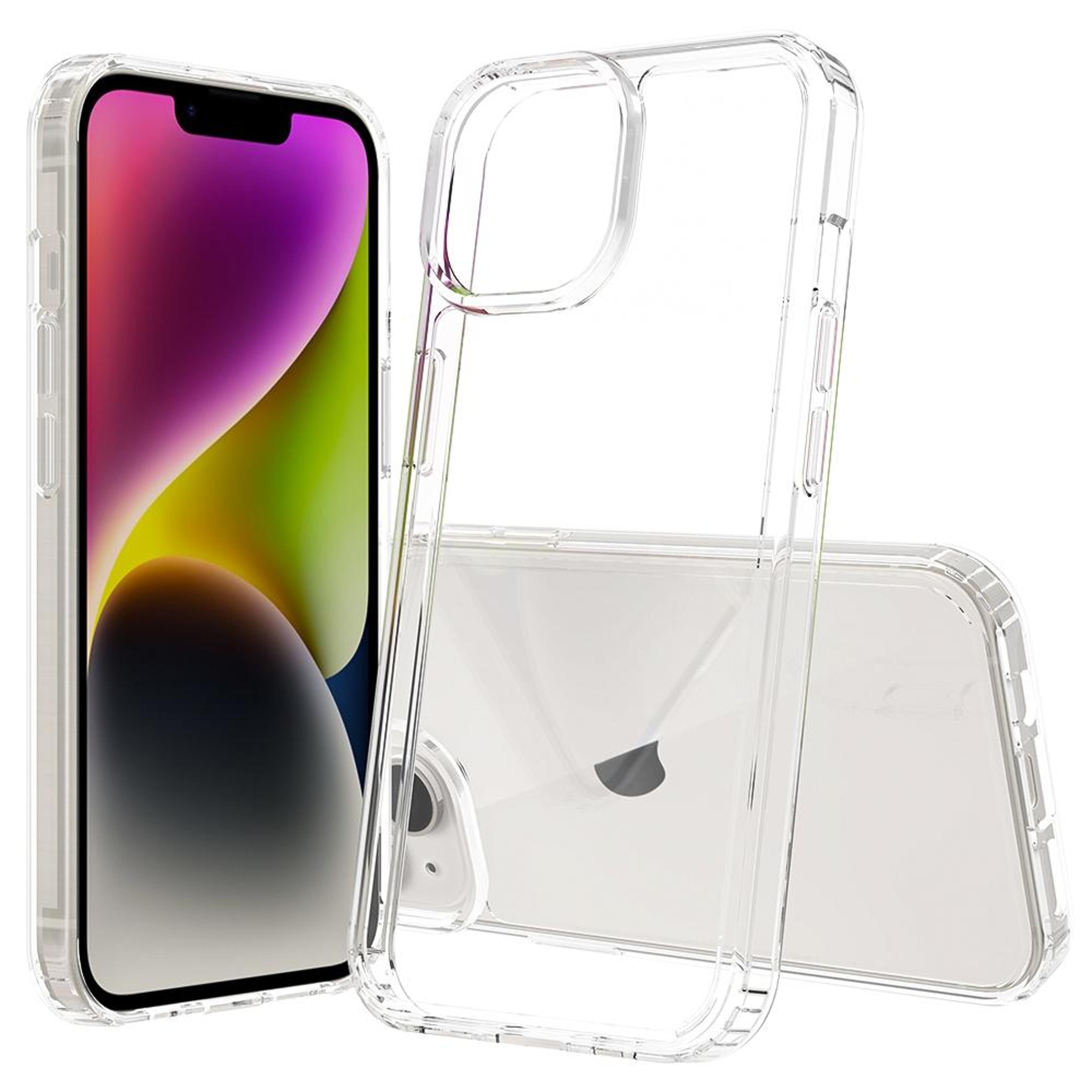 iphone 15 clear phone case scratchproof transparent tpu acrylic case slim protective cover