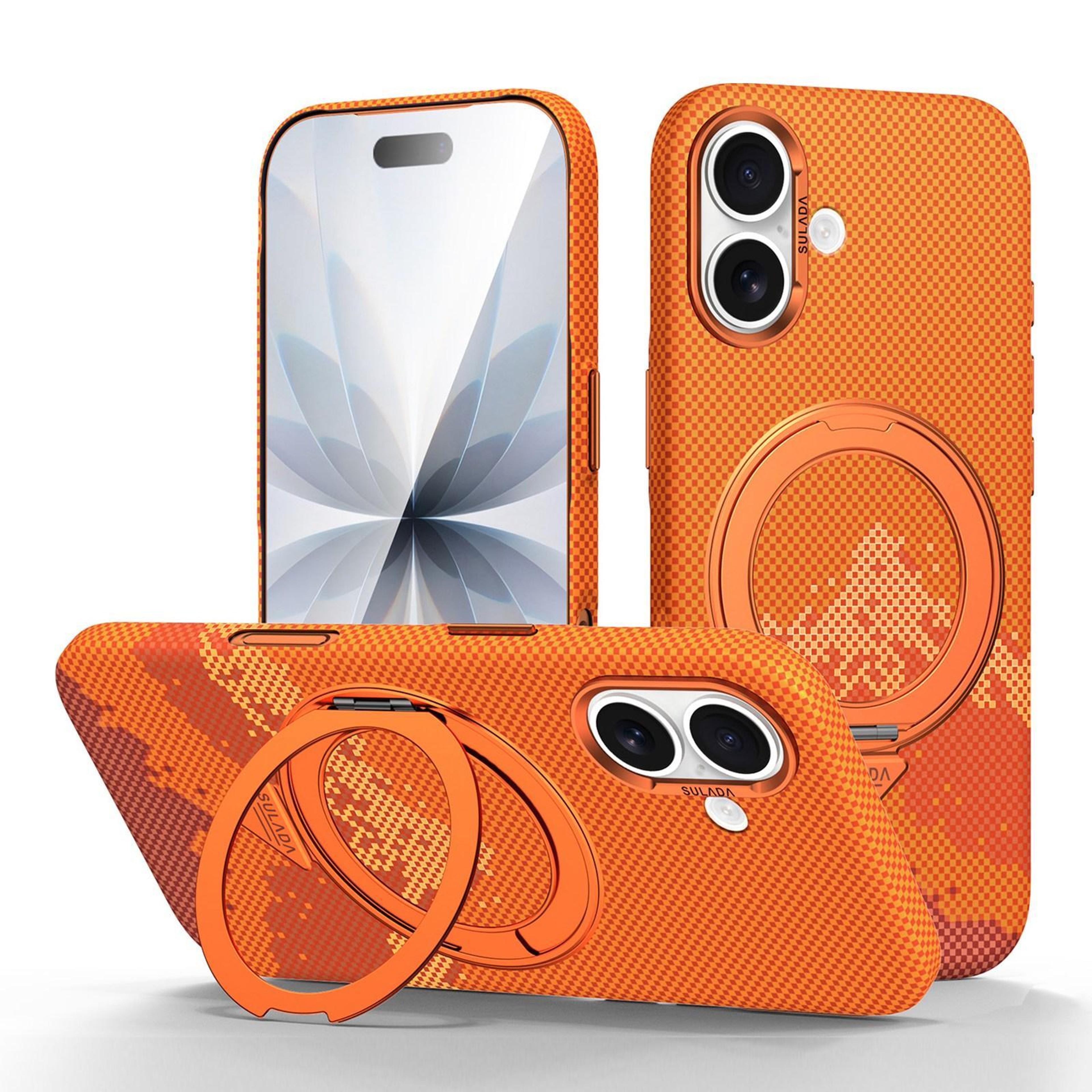 sulada kevlar iphone 17 case with magsafe compatible case 360° rotating stand