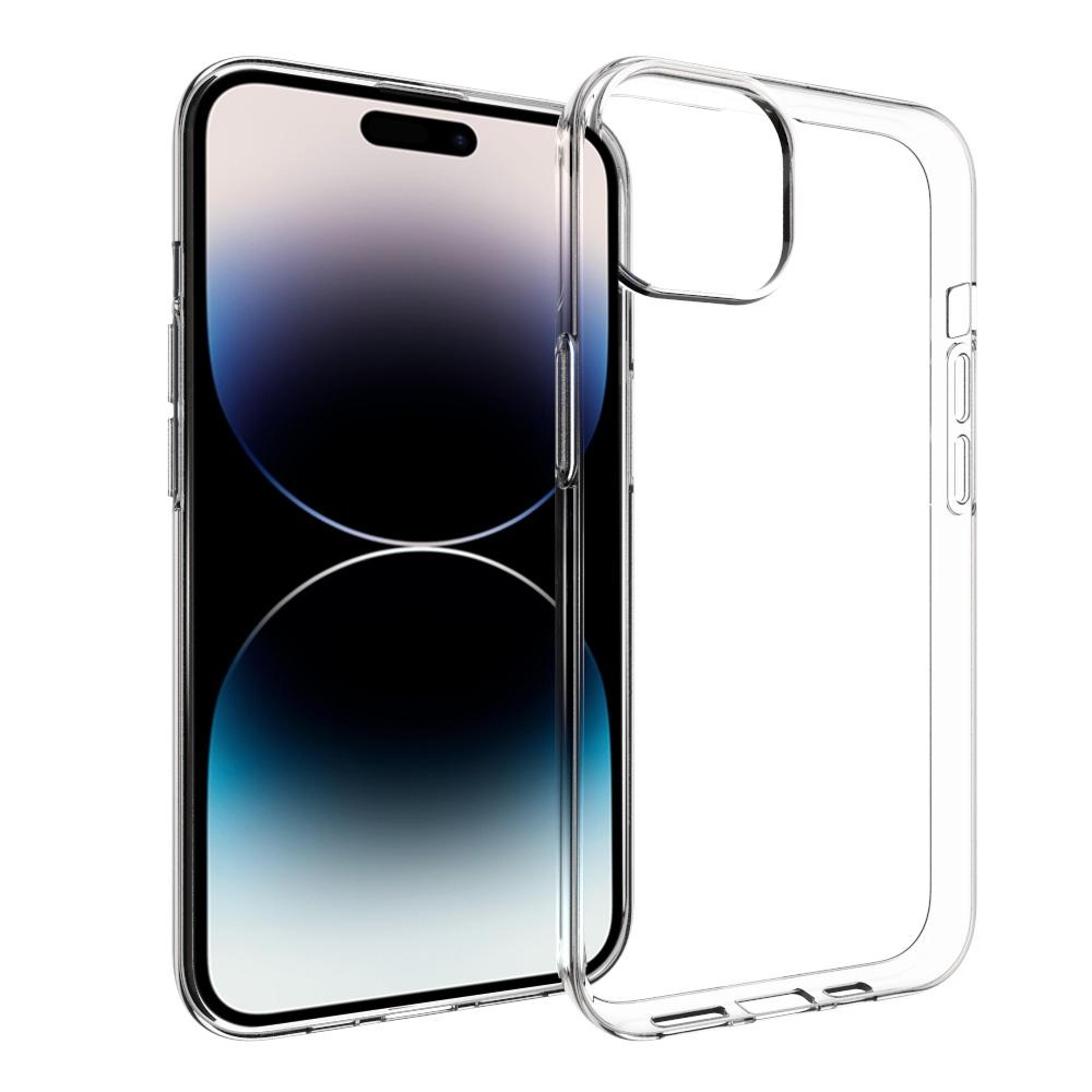 iphone 15 plus clear tpu phone case transparent shockproof protective cover