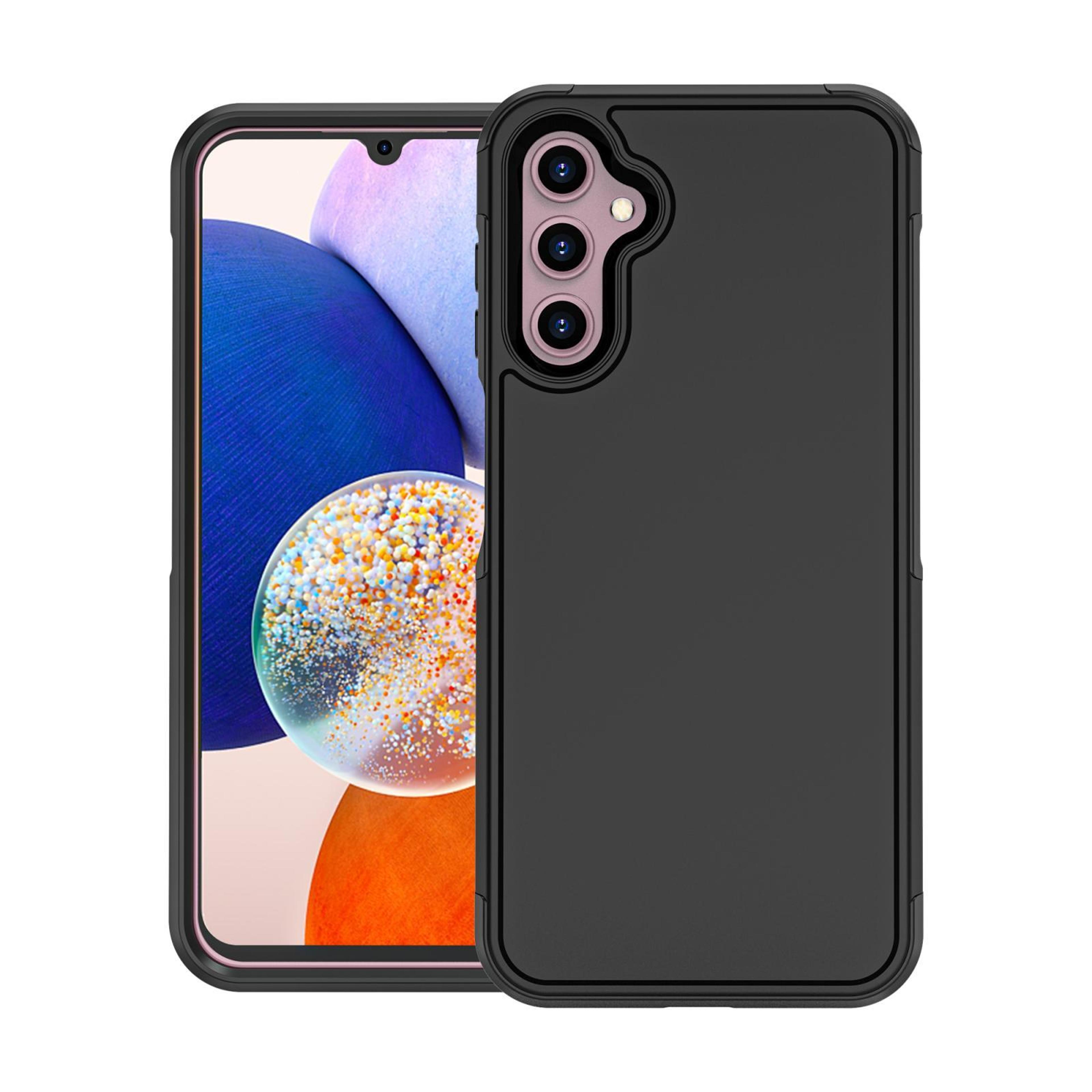 redpepper samsung galaxy a14 case shockproof hybrid phone case pc tpu protective cover black
