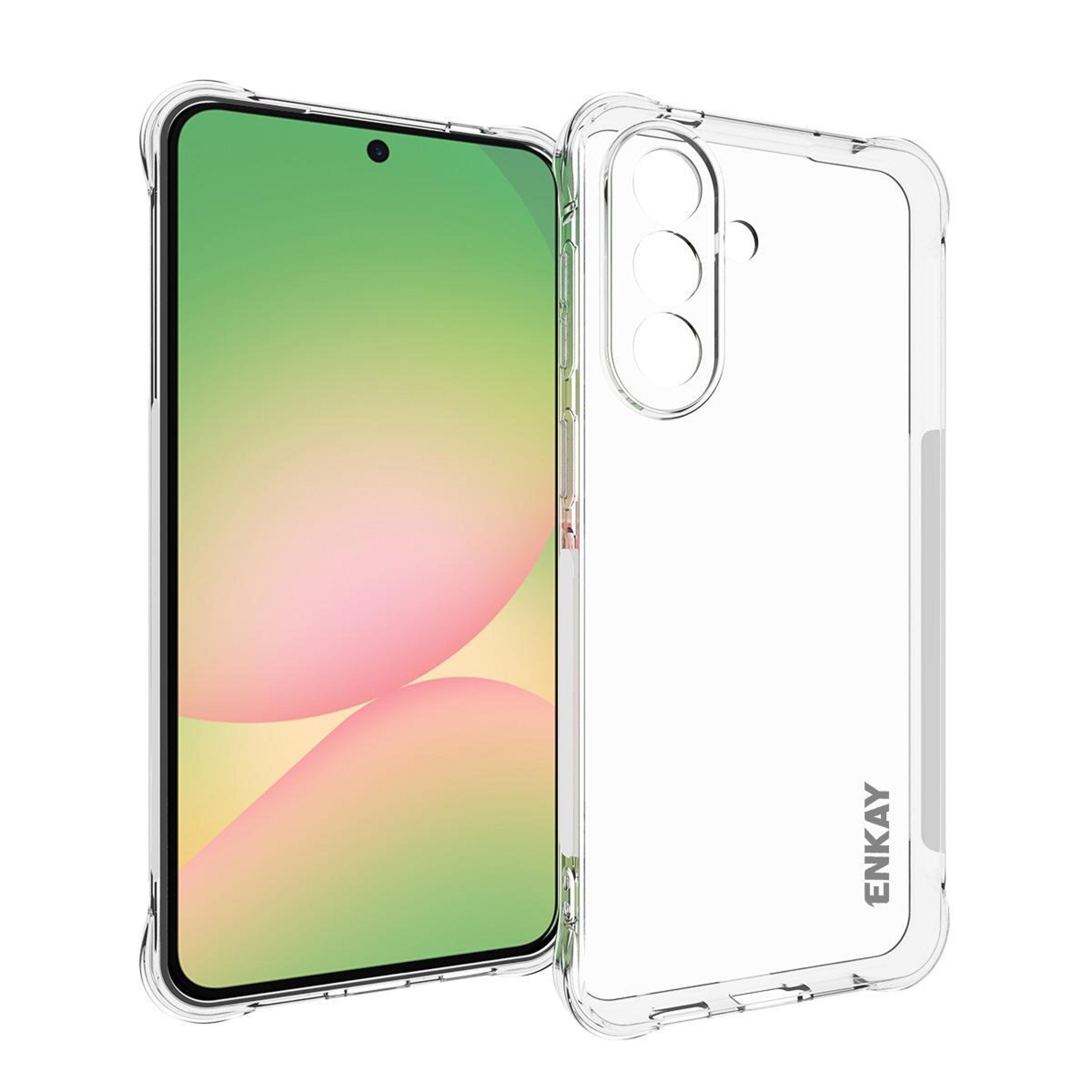 enkay hat-prince clear shockproof phone case for samsung galaxy a57 5g transparent tpu protective cover