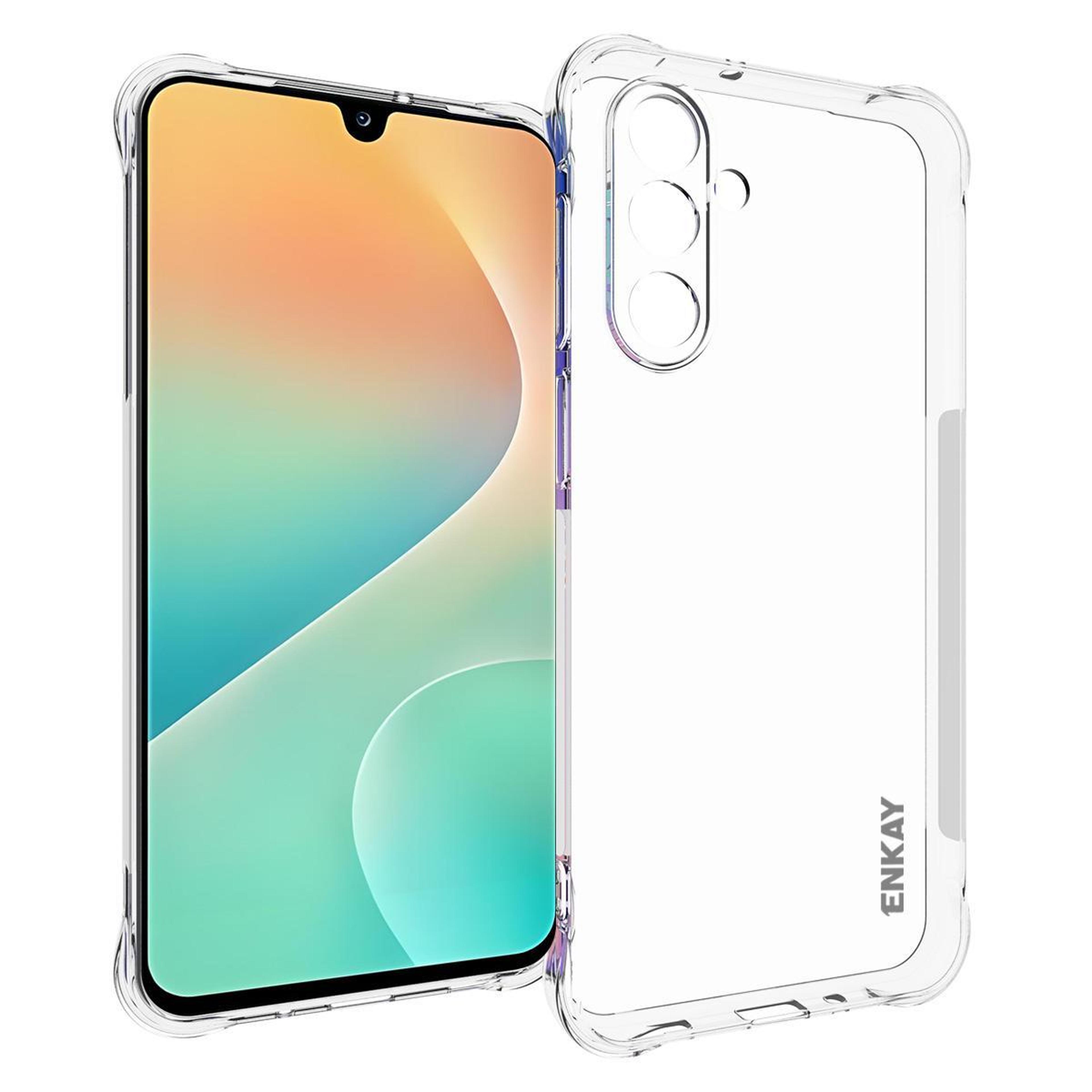 enkay hat-prince galaxy m36 5g case clear shockproof tpu case slim protective cover