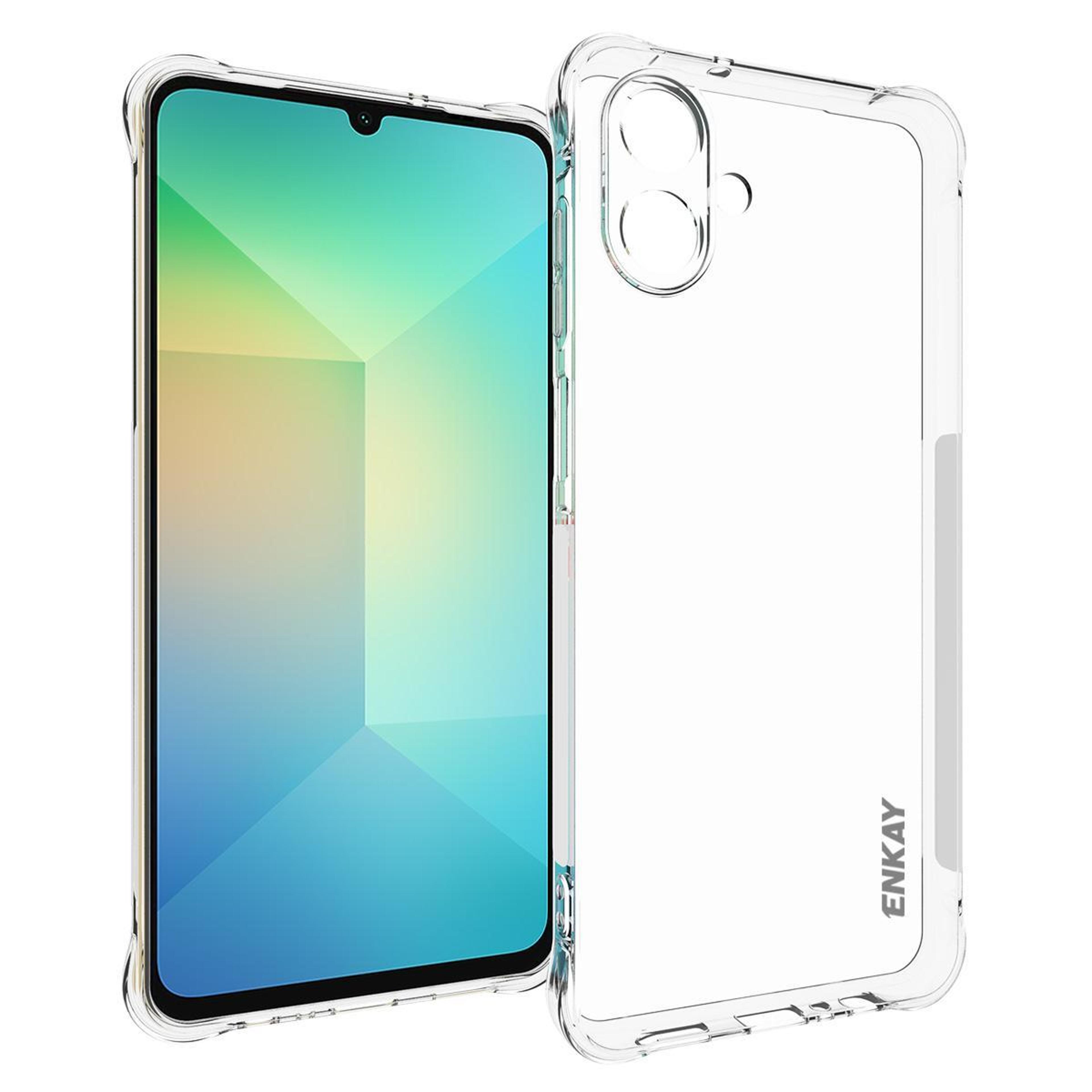 enkay hat-prince galaxy a07 4g clear tpu case shockproof slim protective phone cover