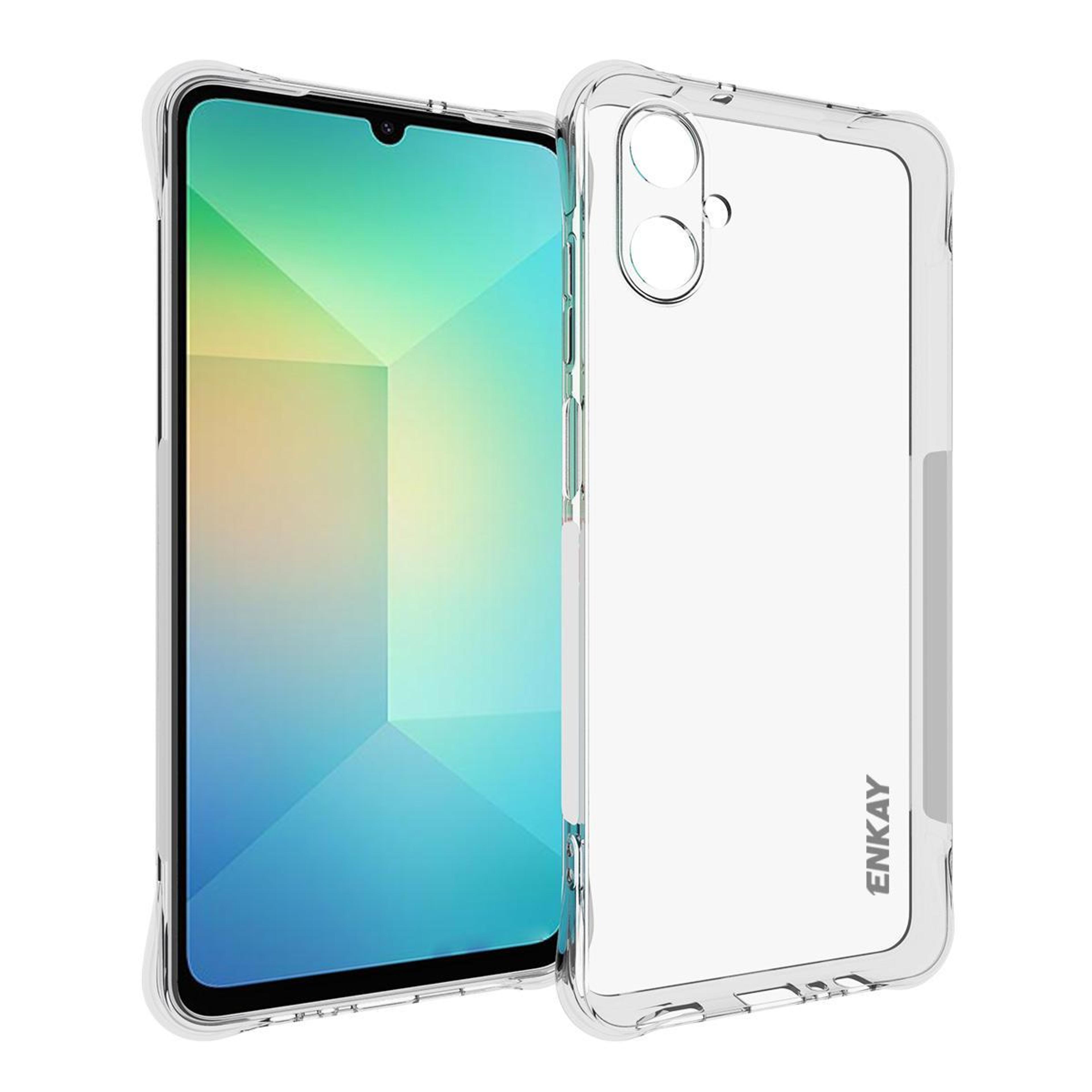 galaxy a06 transparent tpu case slim shockproof clear phone cover
