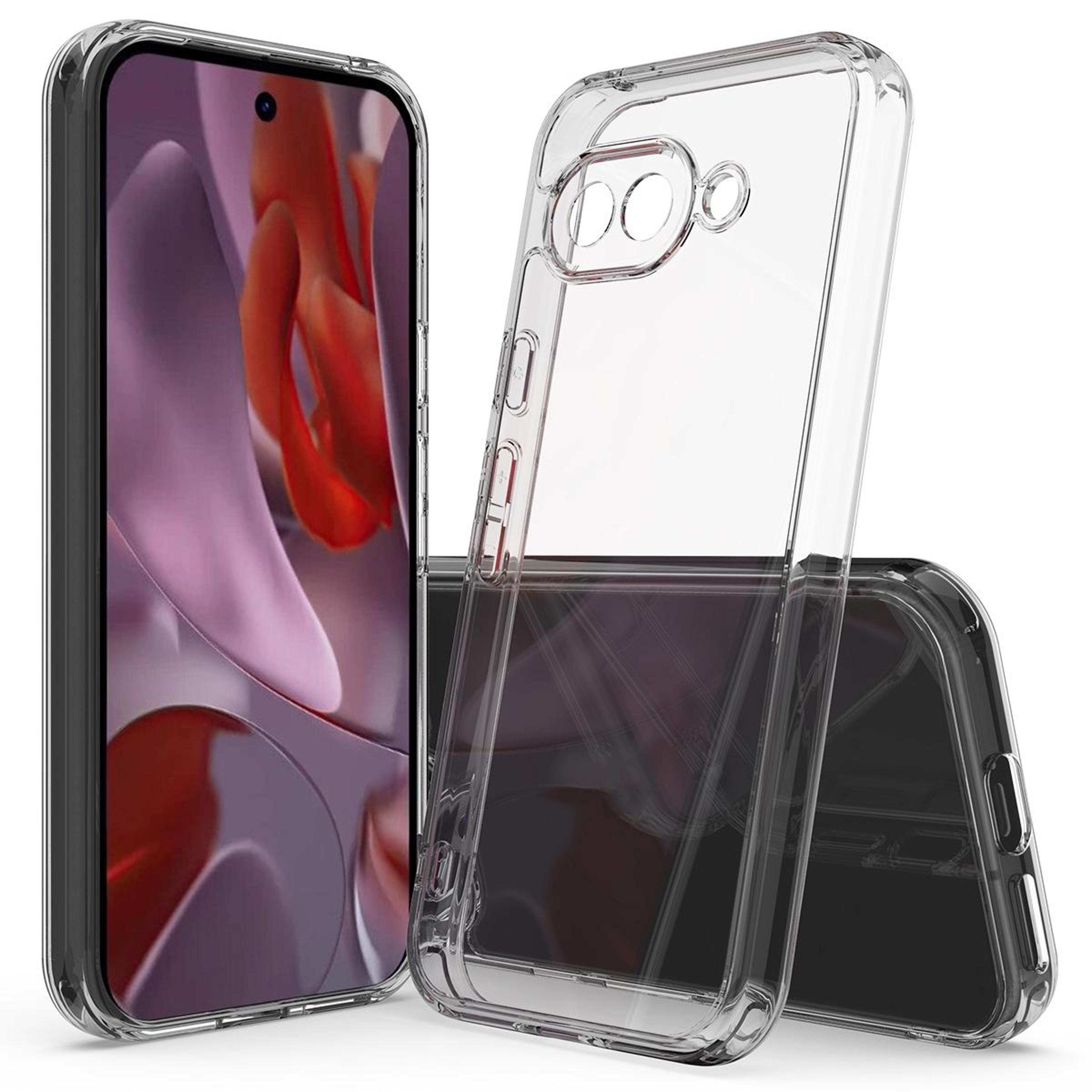 ultra clarity google pixel 9a clear case heavy duty scratchproof tpu phone cover