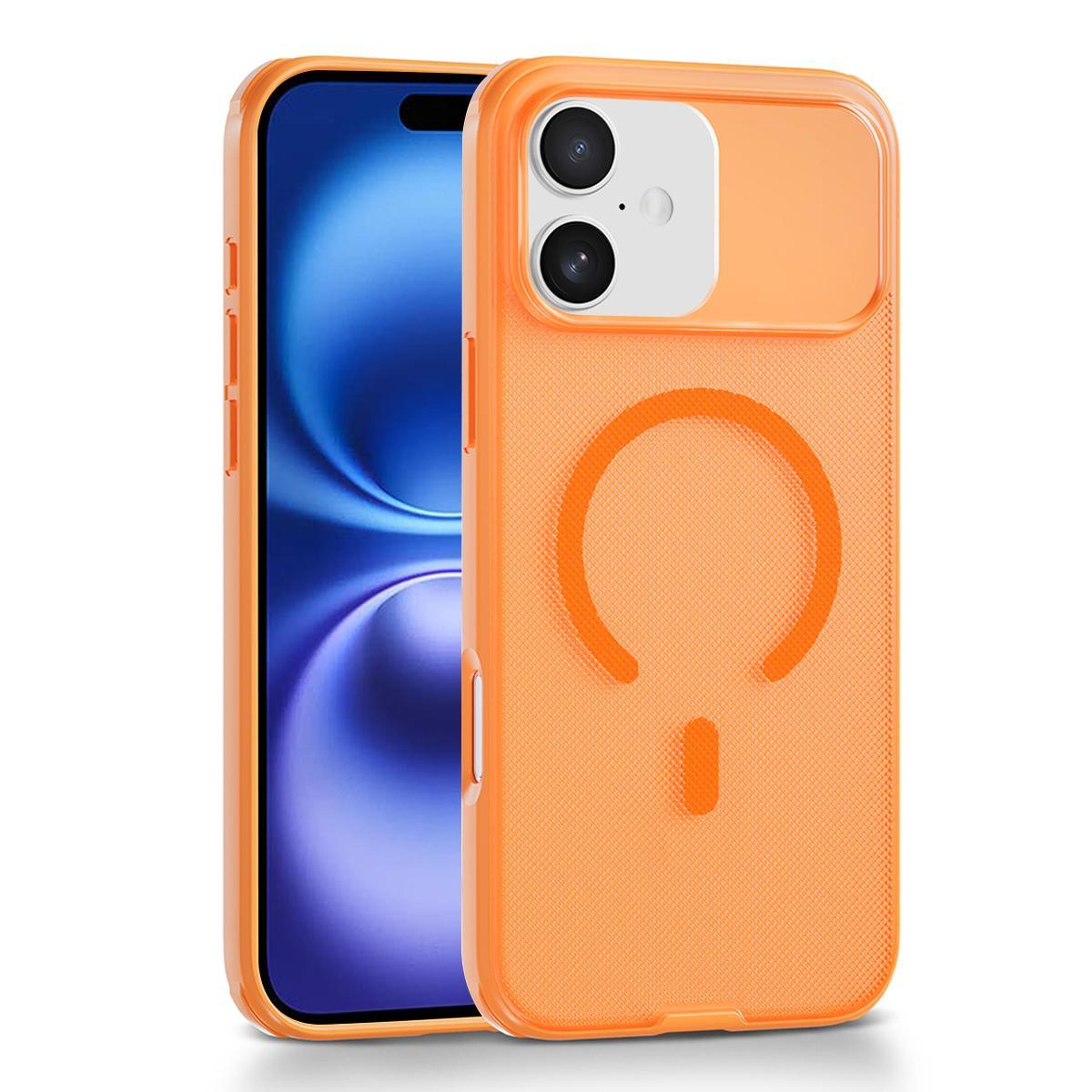 iphone 16 magnetic case frosted dot texture magsafe compatible slim protective cover