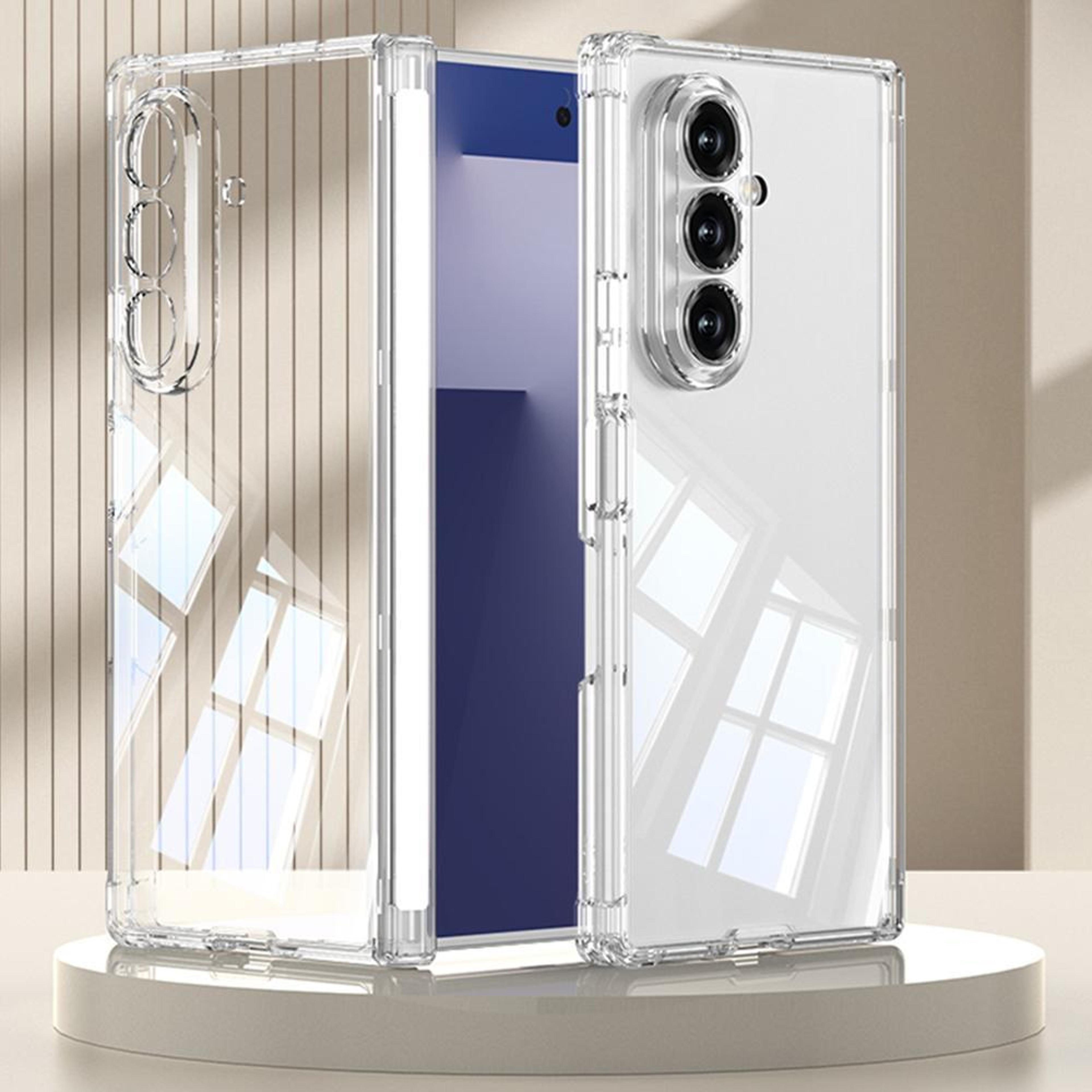 gkk samsung galaxy z fold7 case magnetic hinge full body shockproof phone case transparent cover