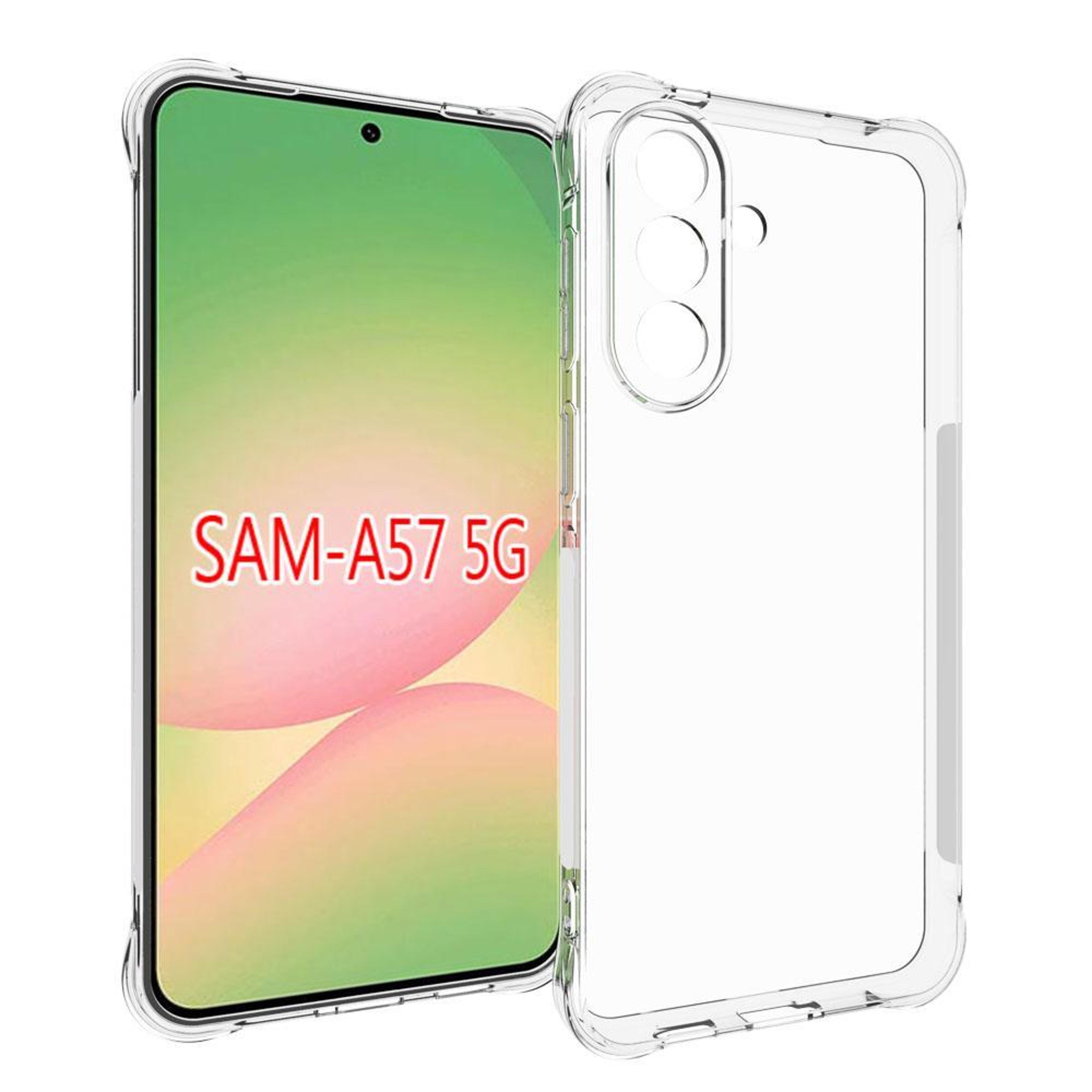 samsung galaxy a57 5g shockproof tpu case clear transparent phone case with non slip grip