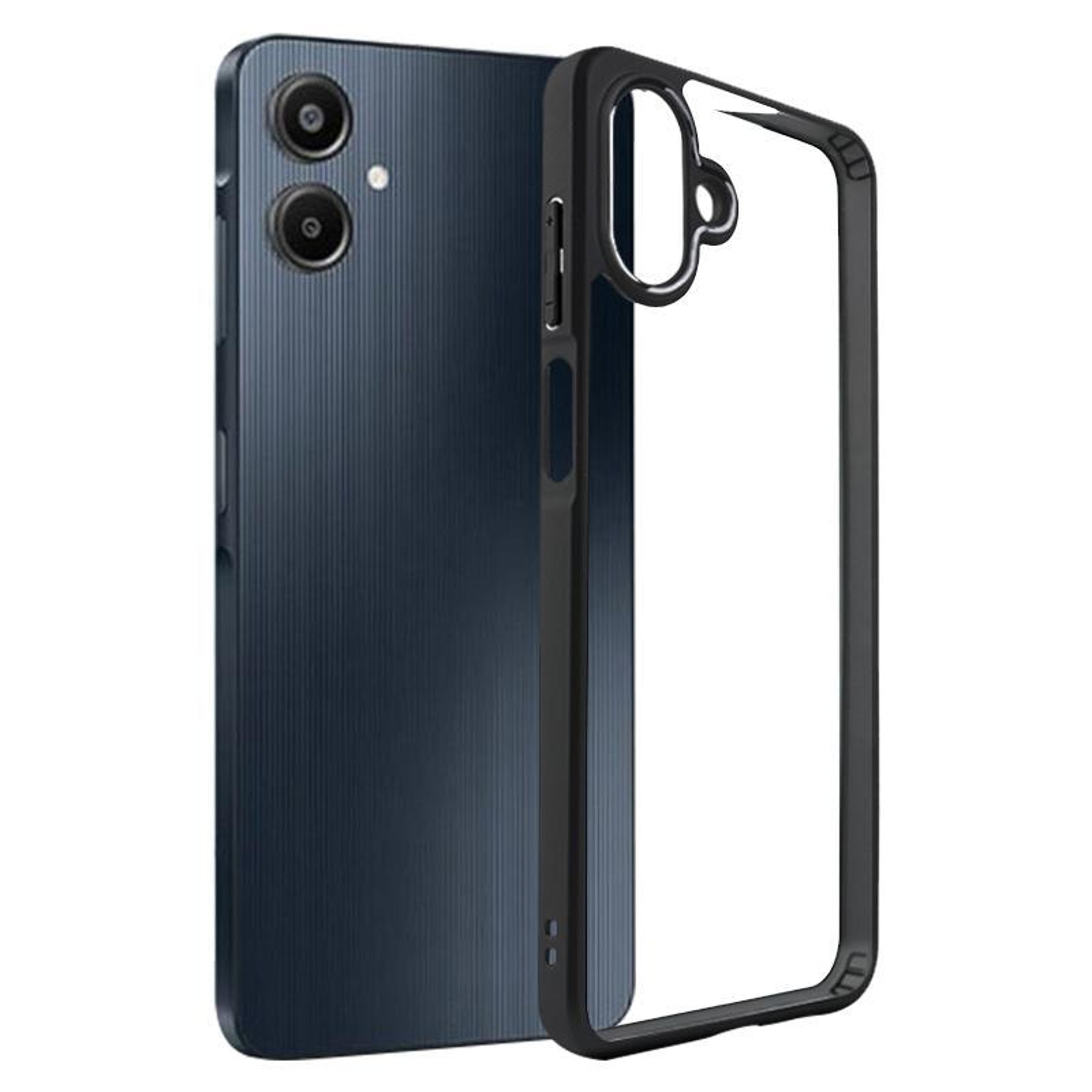 samsung galaxy a07 4g clear shockproof phone case with anti yellow tpu pc protection