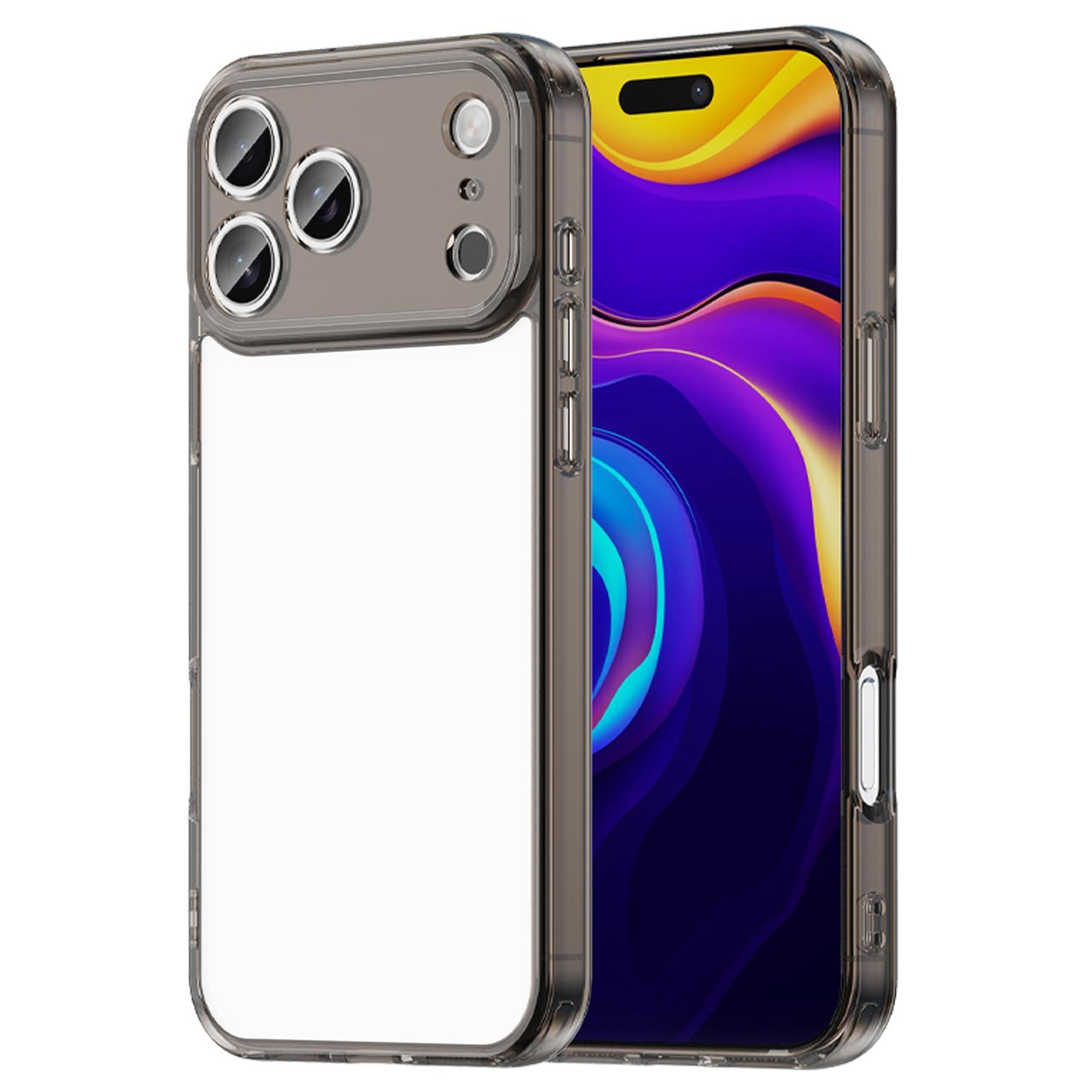 iphone 17 pro max shockproof phone case clear hybrid tpu pc airbag protective cover