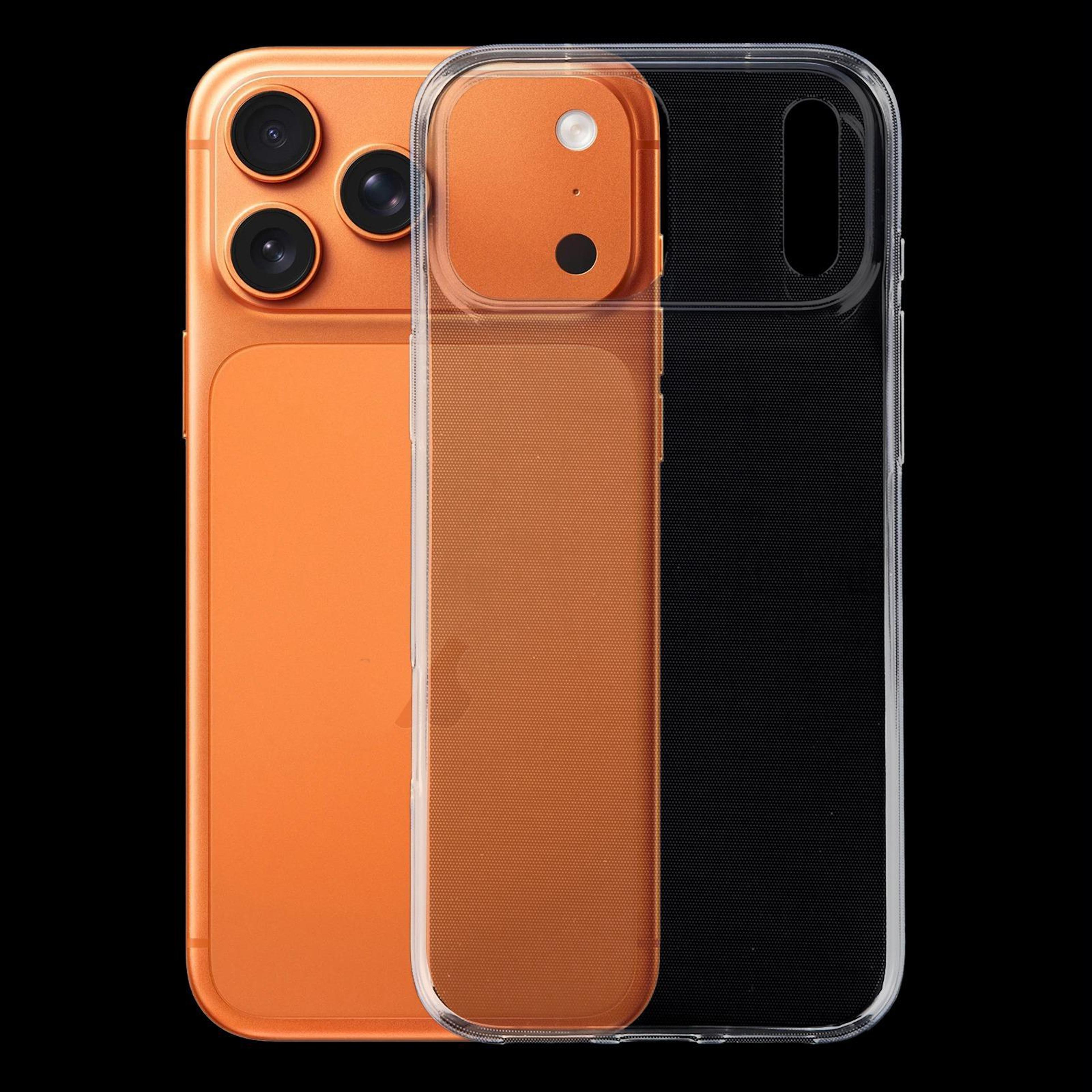 iphone 17 pro max clear case ultra thin transparent tpu protective cover