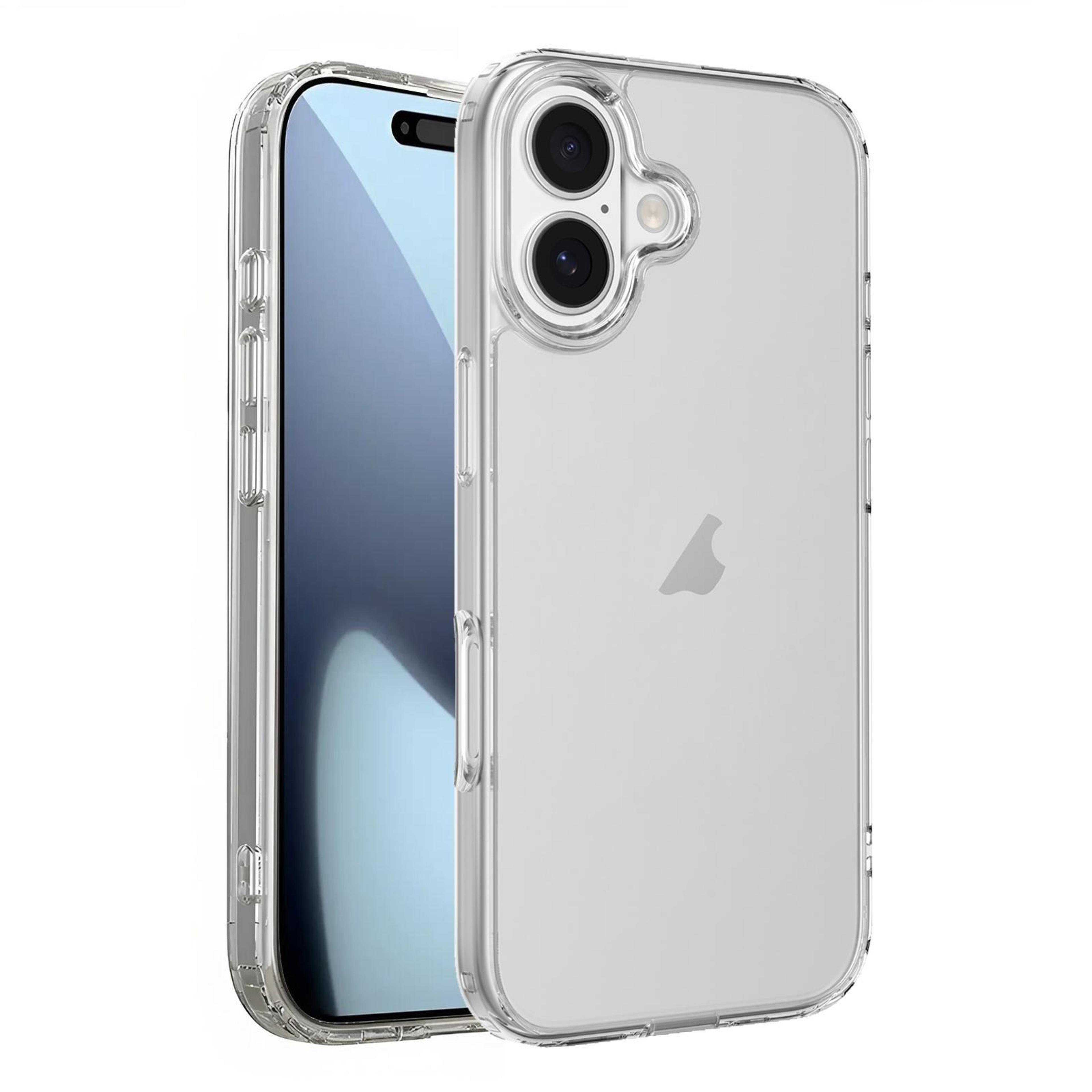 mutural ice series iphone 17 clear case transparent tpu slim protective cover