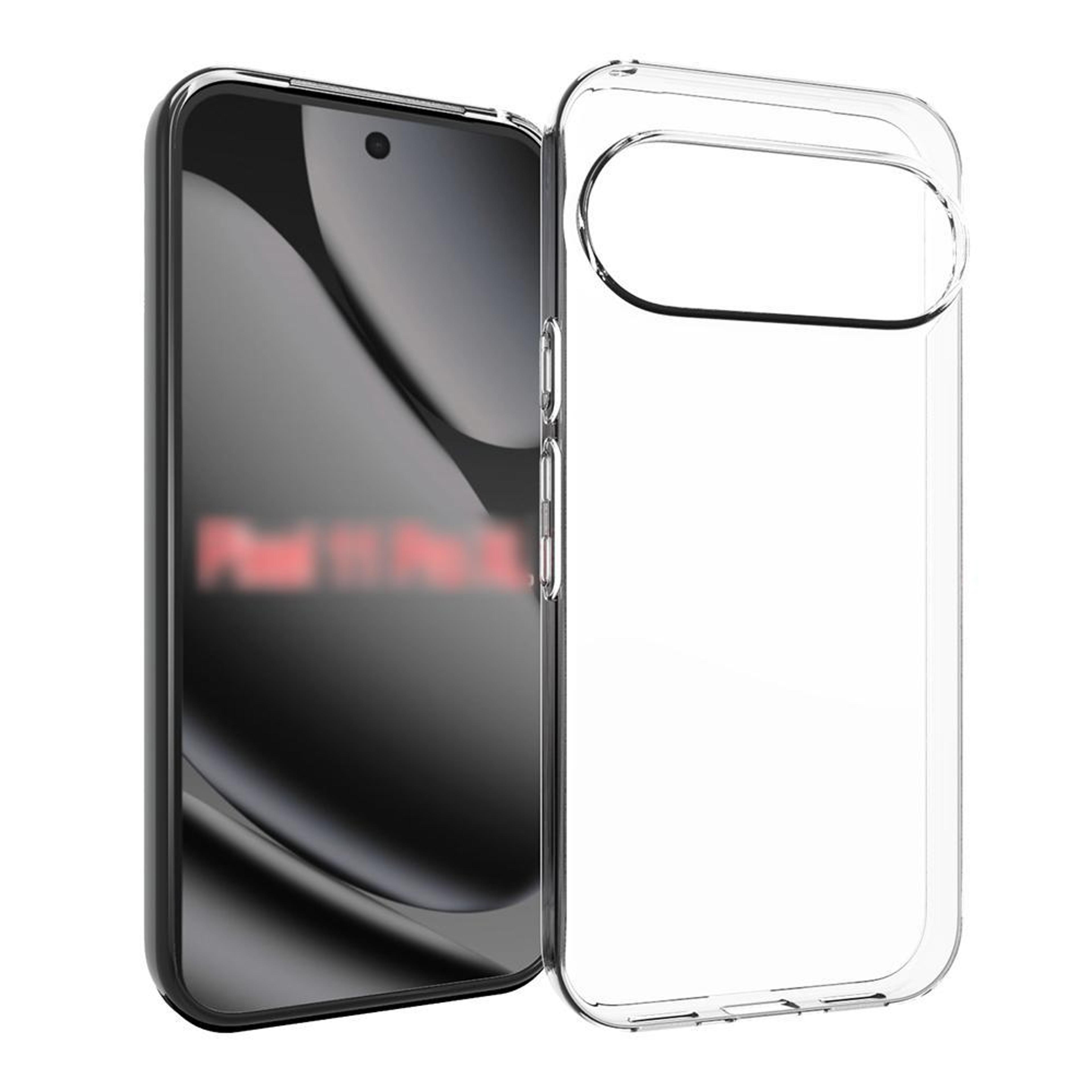 google pixel 11 pro xl clear tpu phone case protective transparent shockproof cover