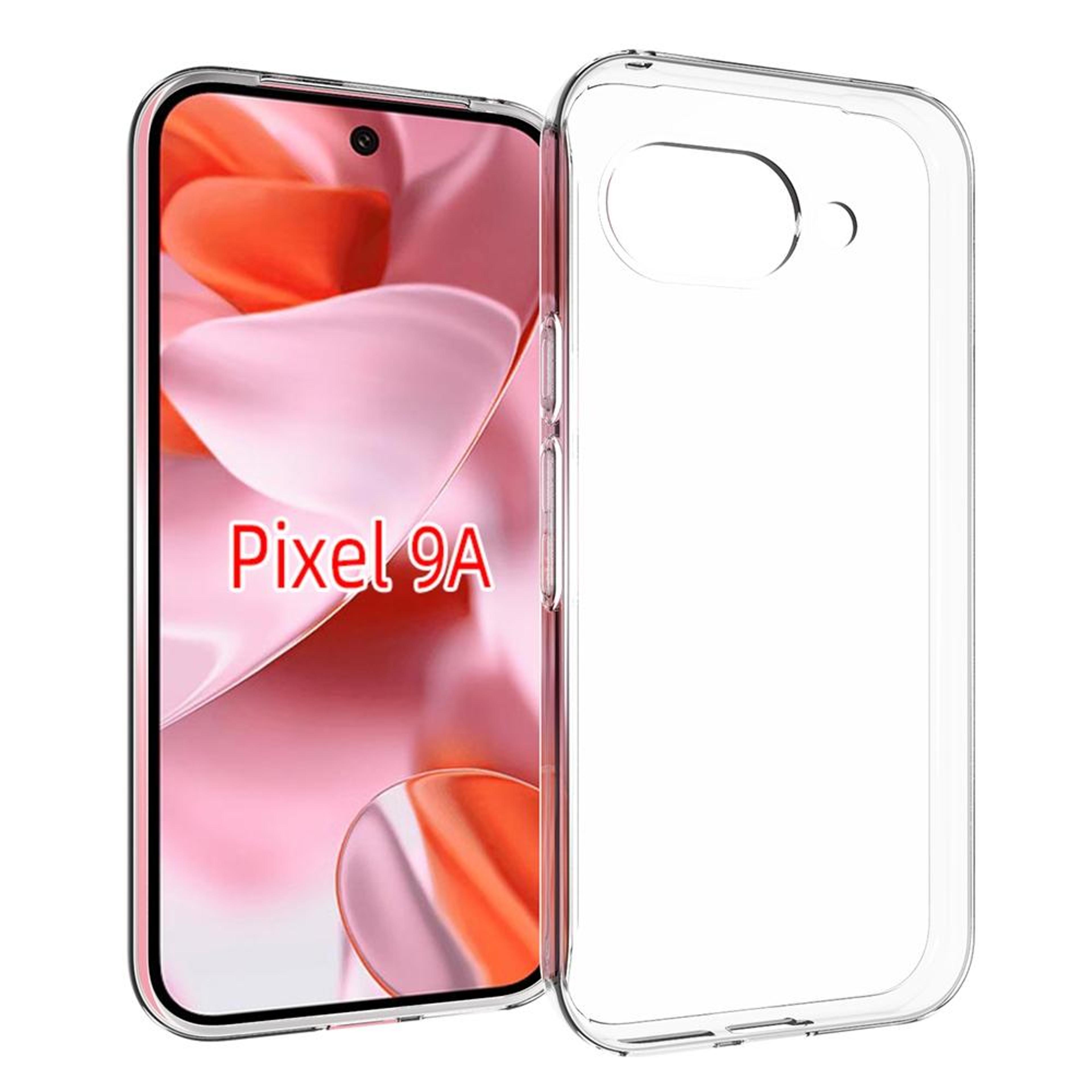 google pixel 9a clear tpu phone case slim protective transparent cover