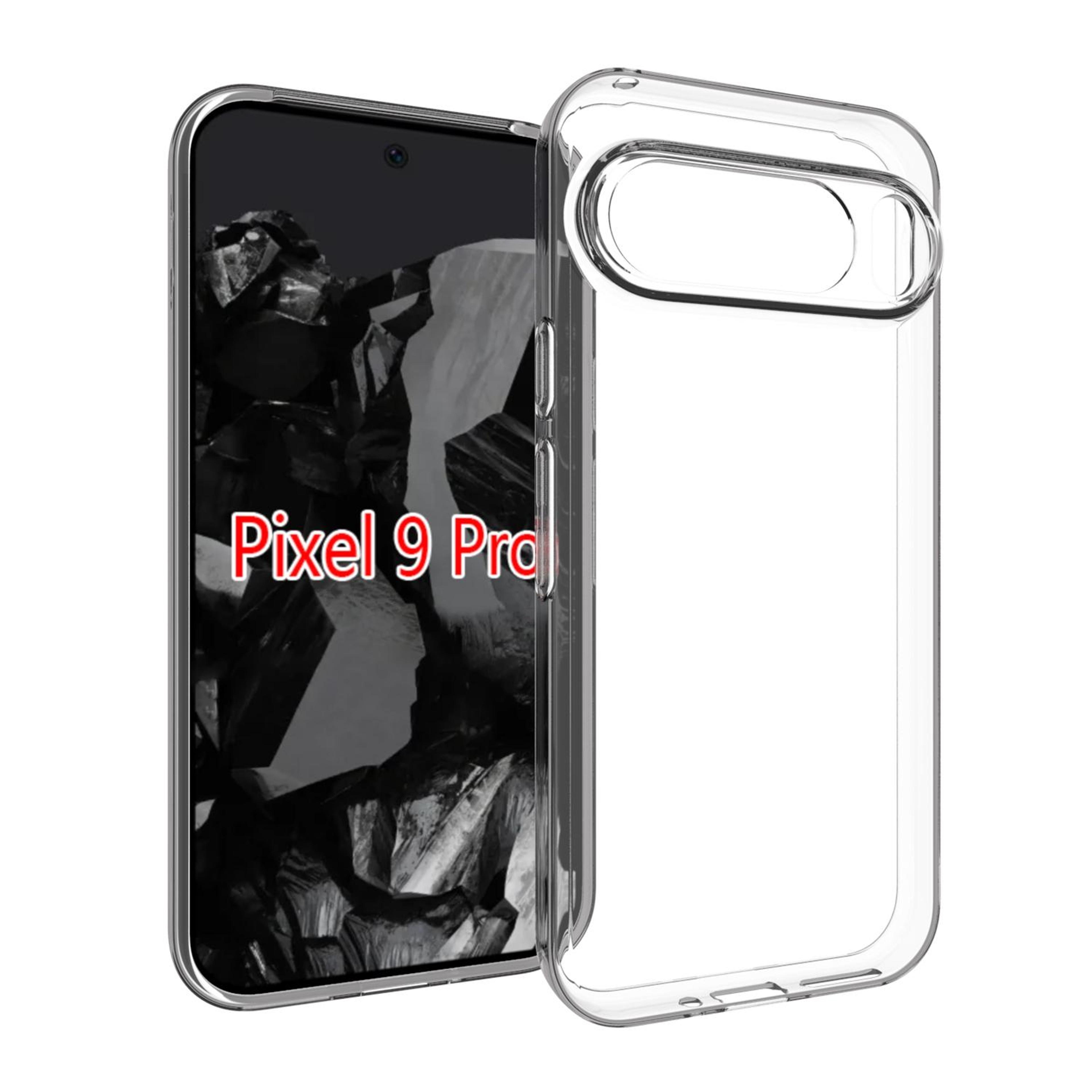 google pixel 9 pro transparent tpu case slim shockproof protective phone cover