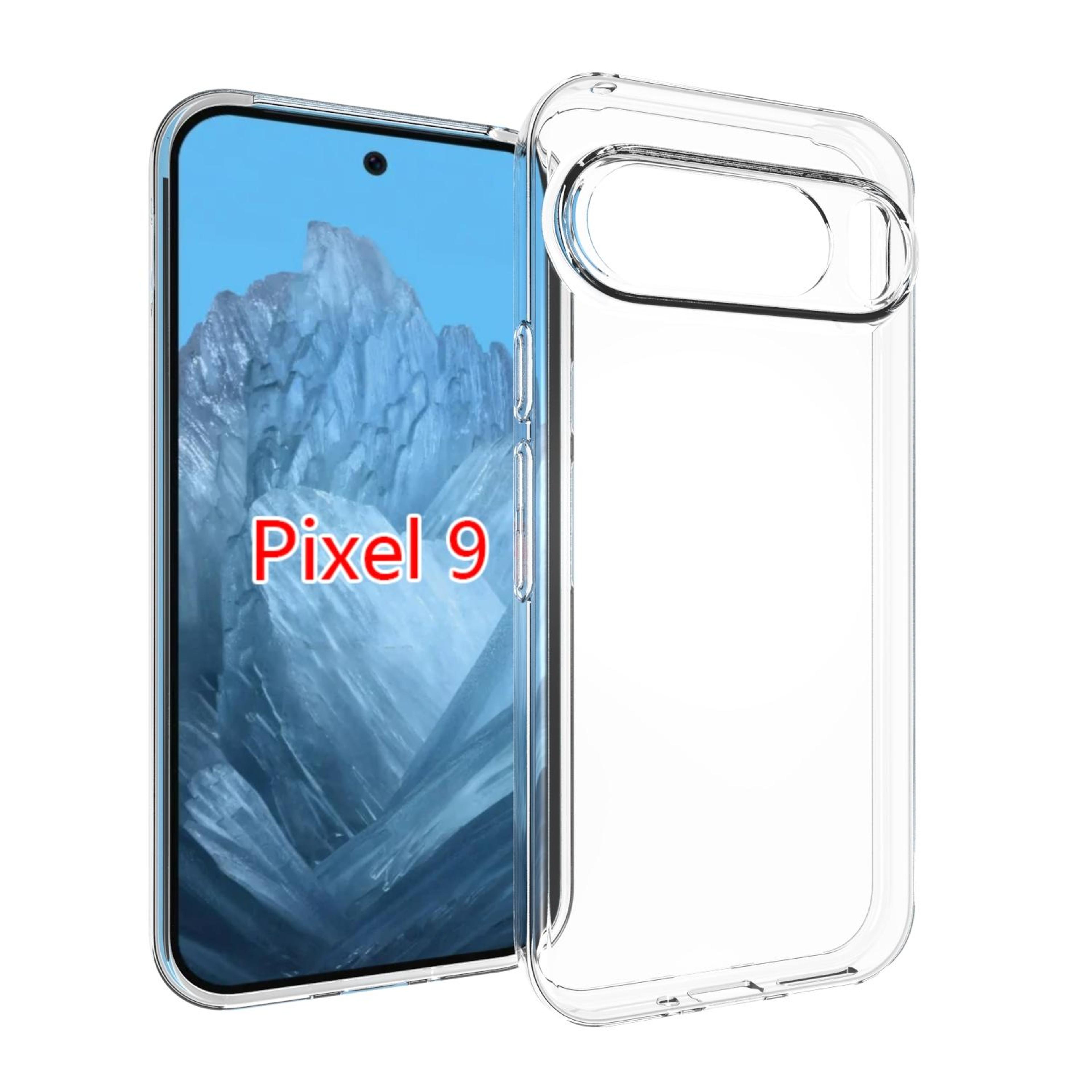google pixel 9 clear tpu phone case shockproof protective transparent cover