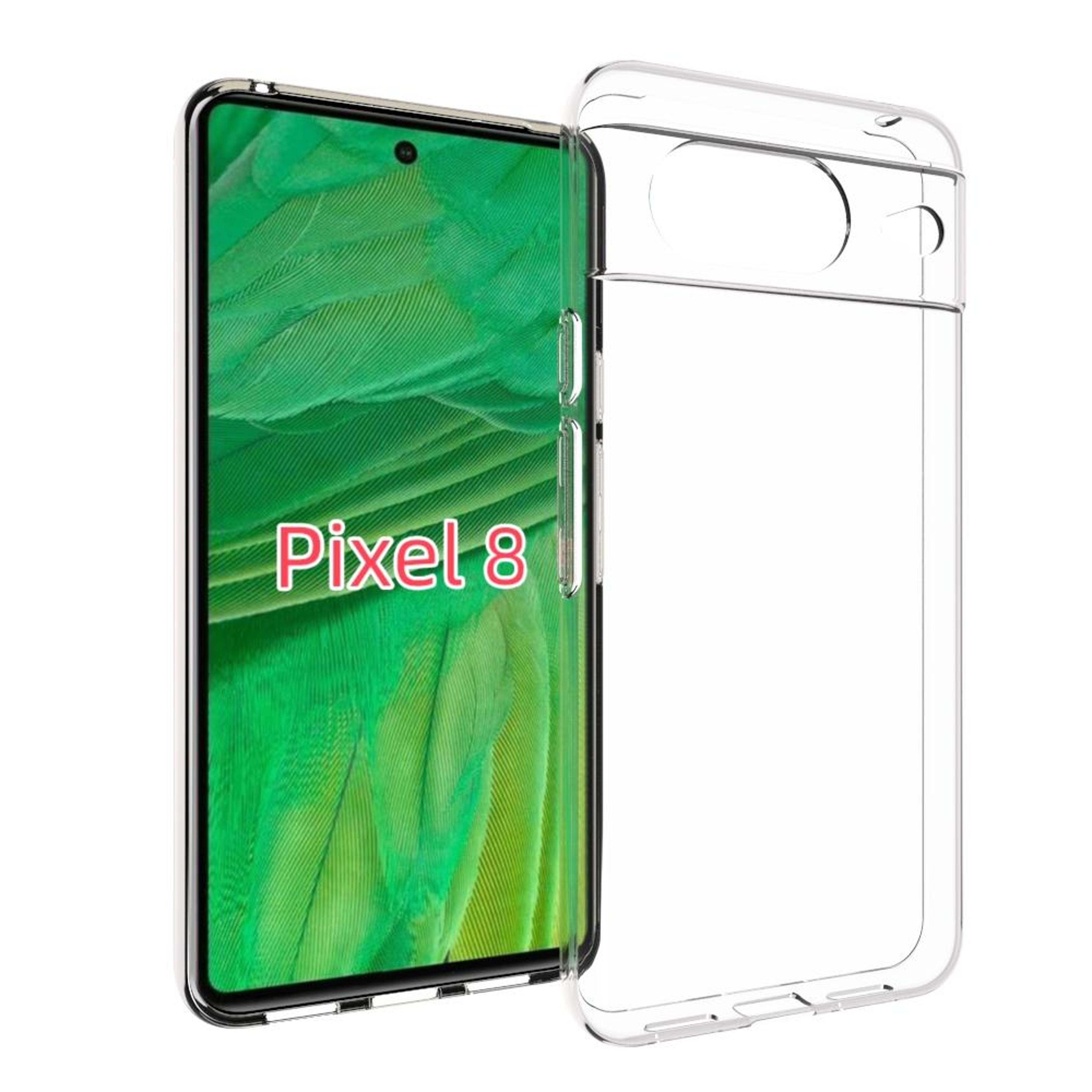 google pixel 8 transparent tpu protective case slim shockproof cover