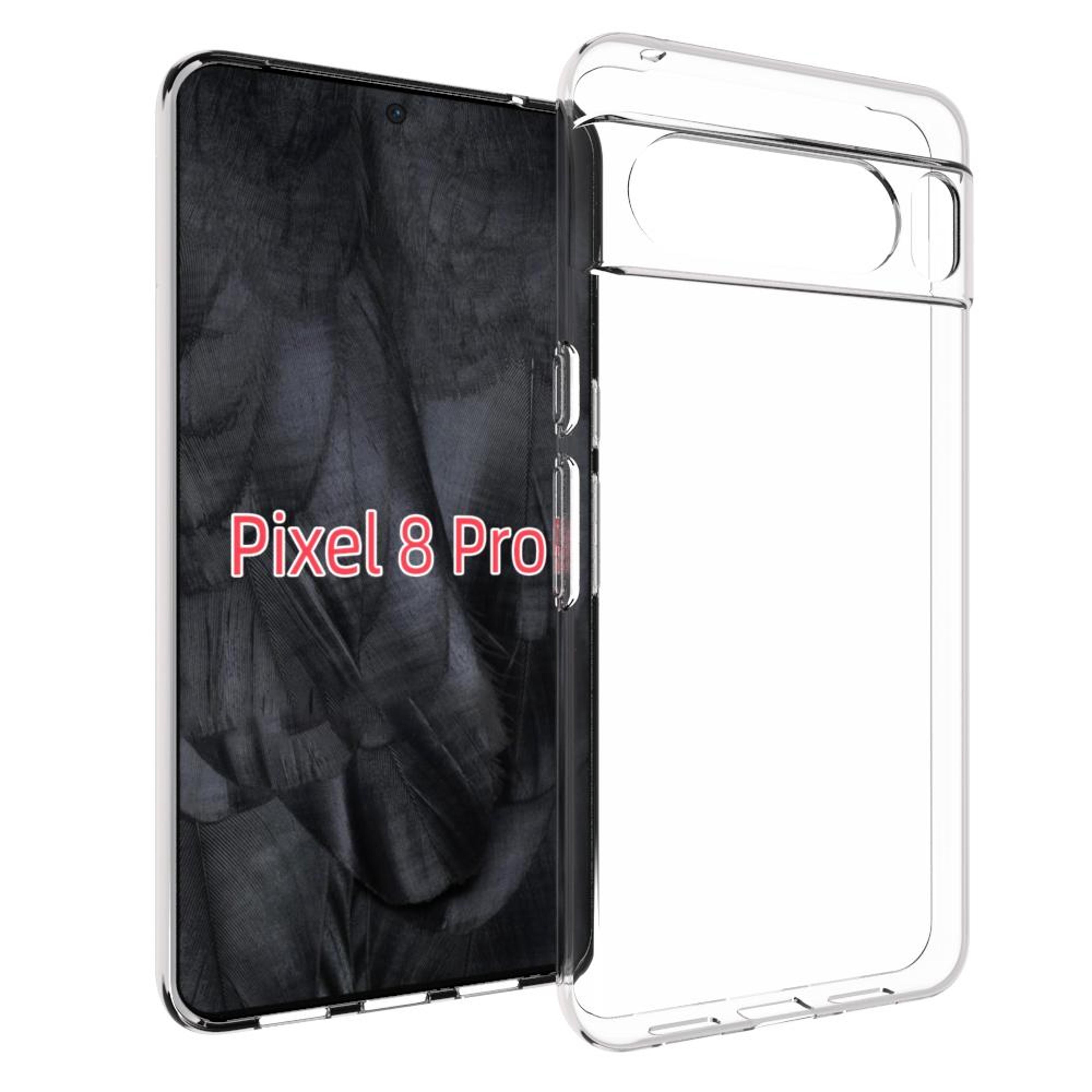 google pixel 8 pro transparent tpu phone case slim protective scratch resistant cover