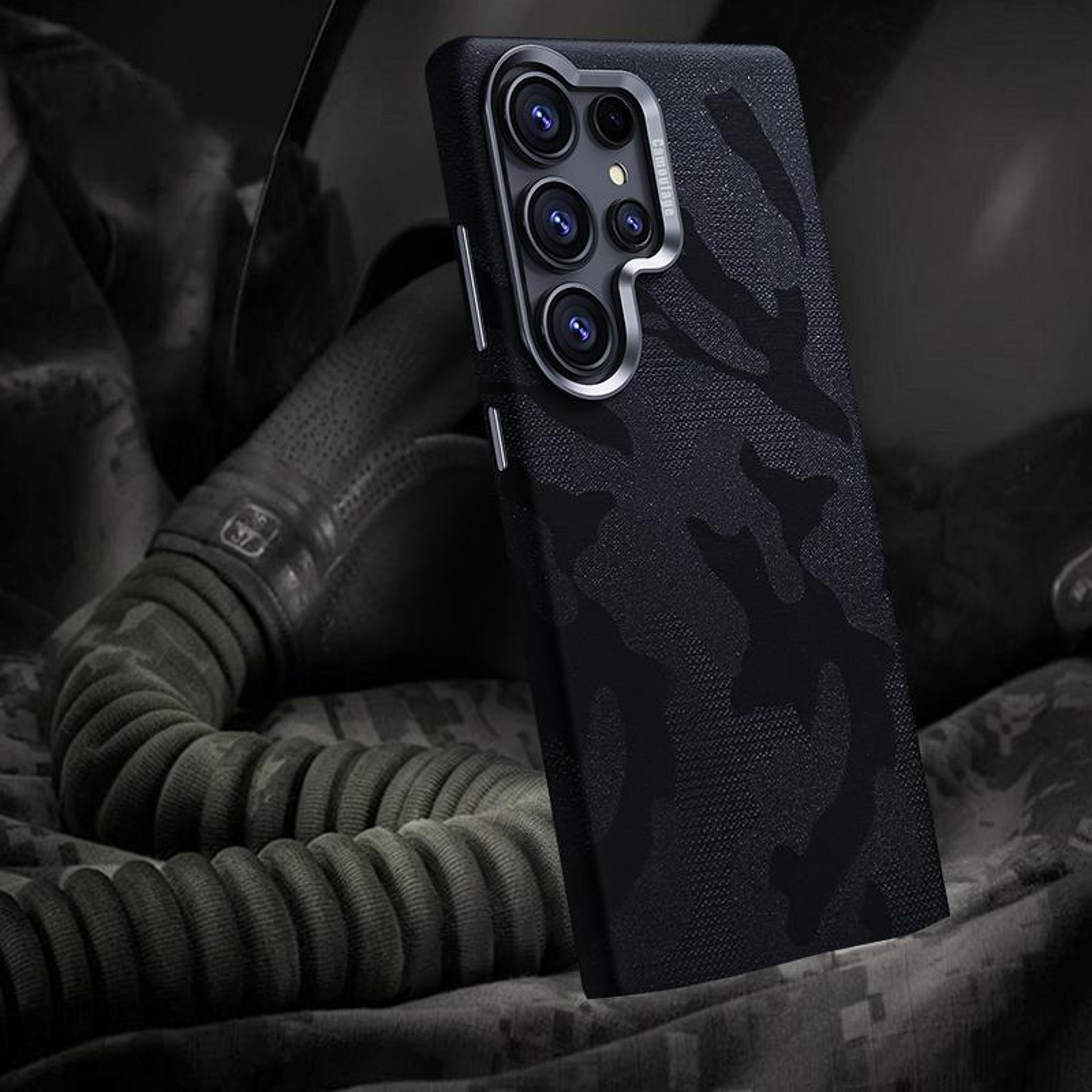samsung galaxy s25 ultra magnetic shockproof phone case with full coverage camouflage protection