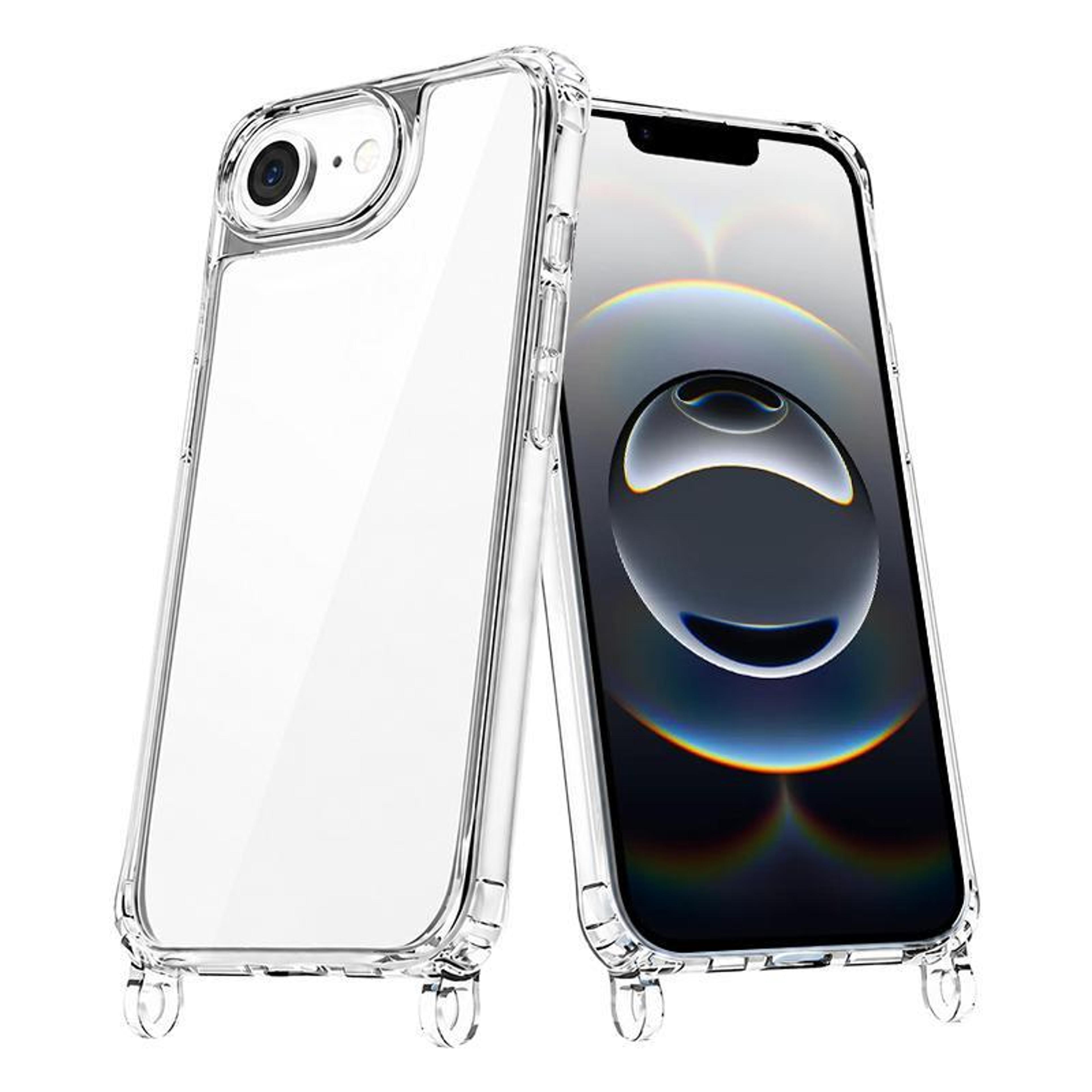 clear acrylic airbag iphone 17e clear case with lanyard holes for iphone 17e 16e