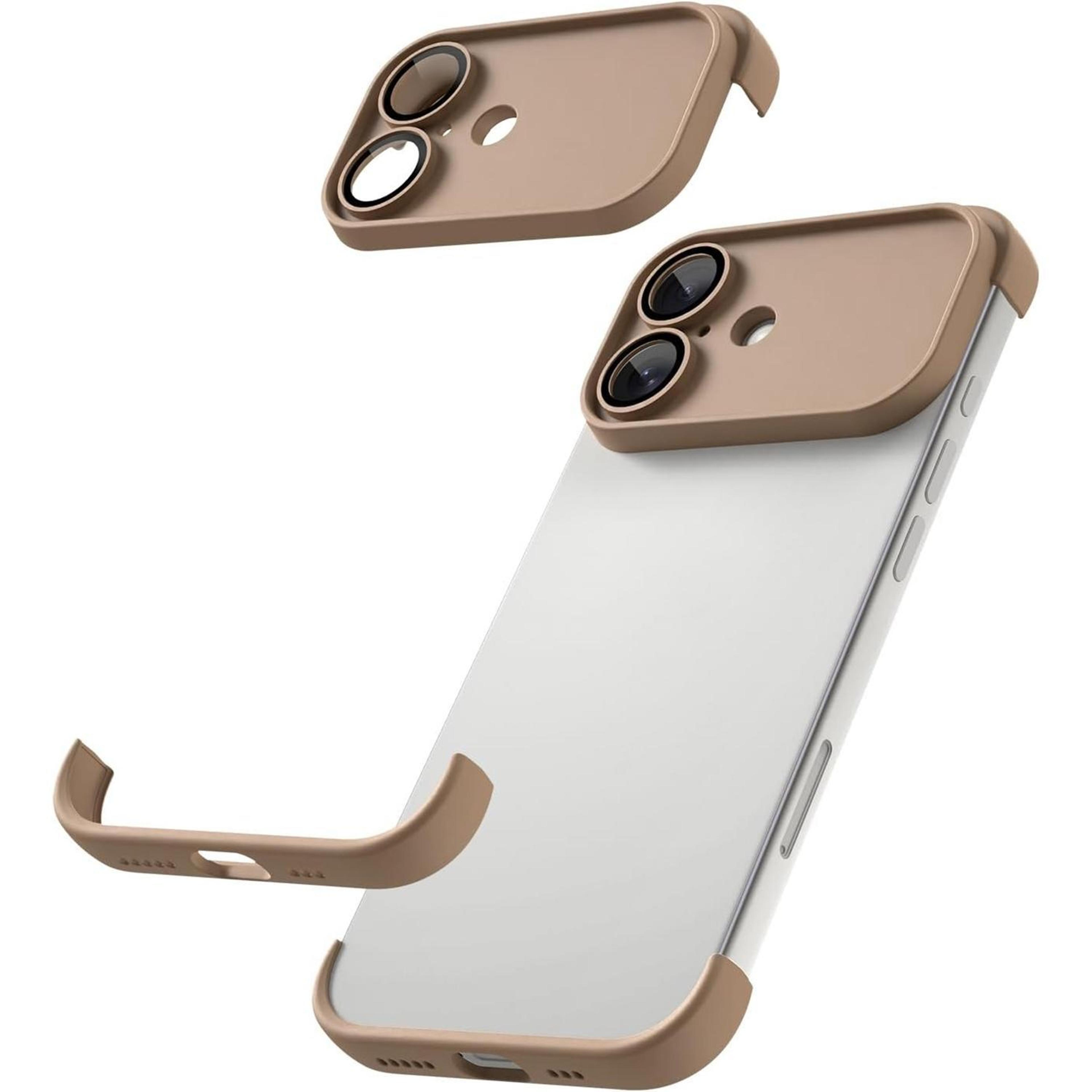 iphone 17 tpu phone case with lens protector ultra thin frameless shockproof cover