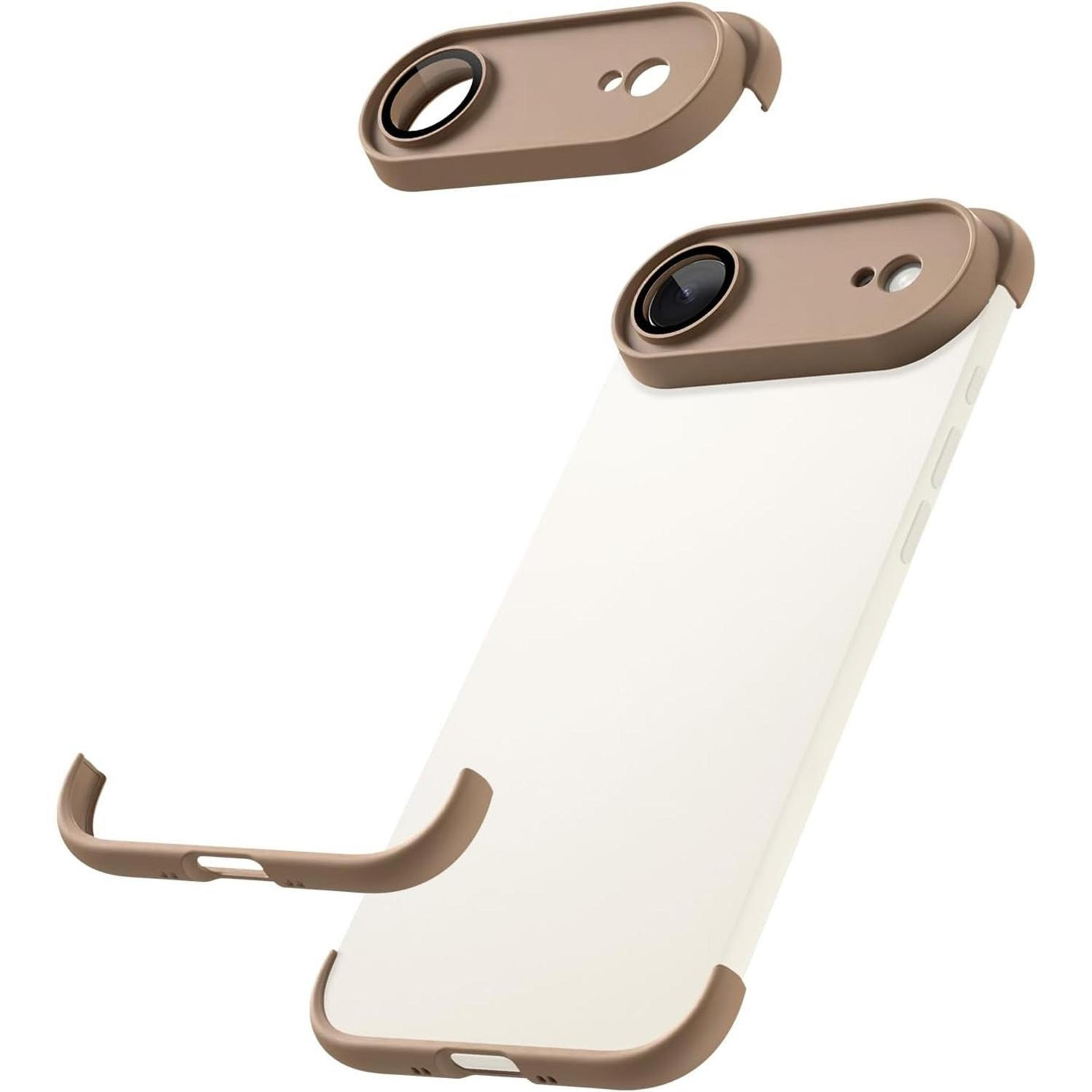 ultra thin frameless iphone air case with airbag corners & full camera lens protection