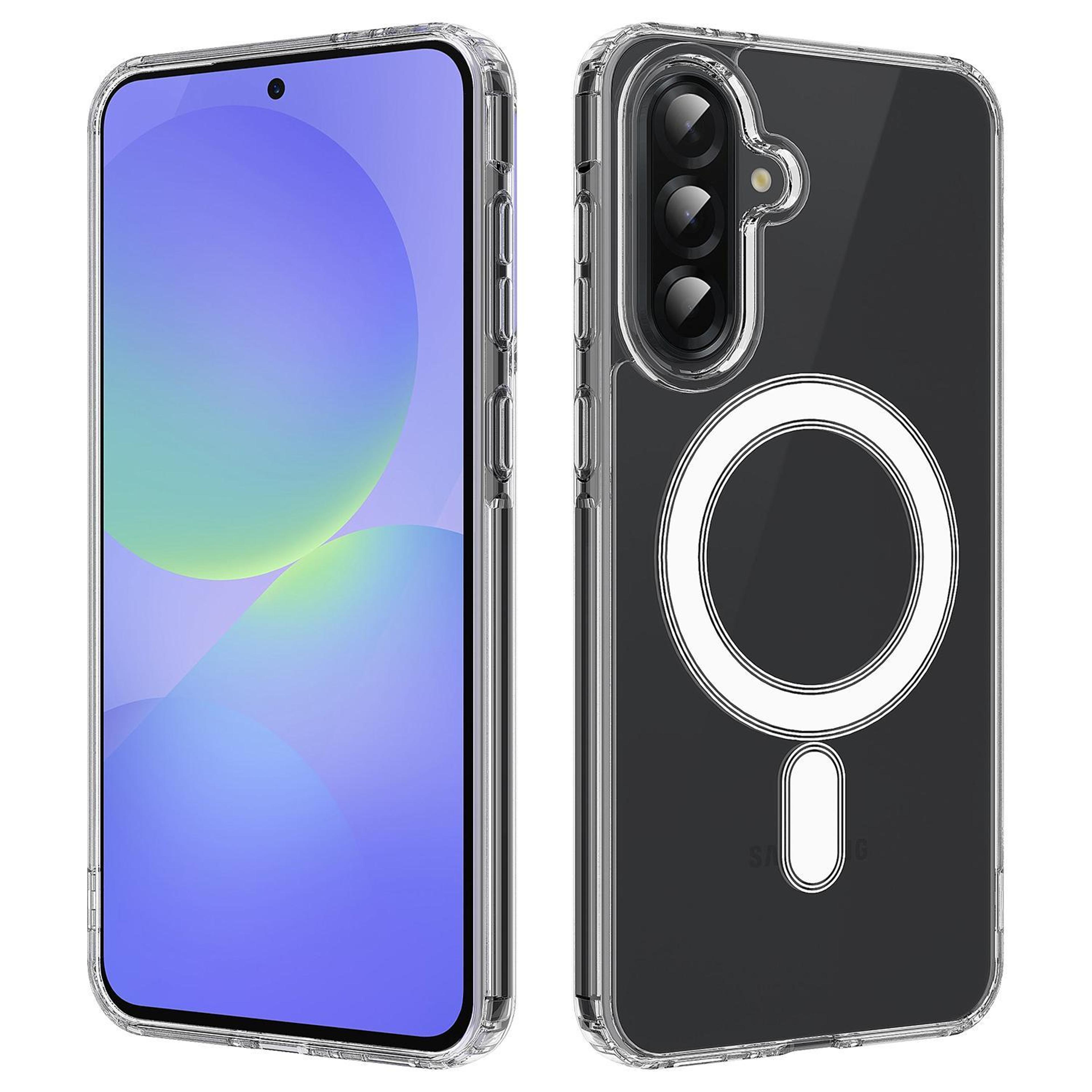 magsafe magnetic clear tpu acrylic case for samsung galaxy a36 5g shockproof protective cover