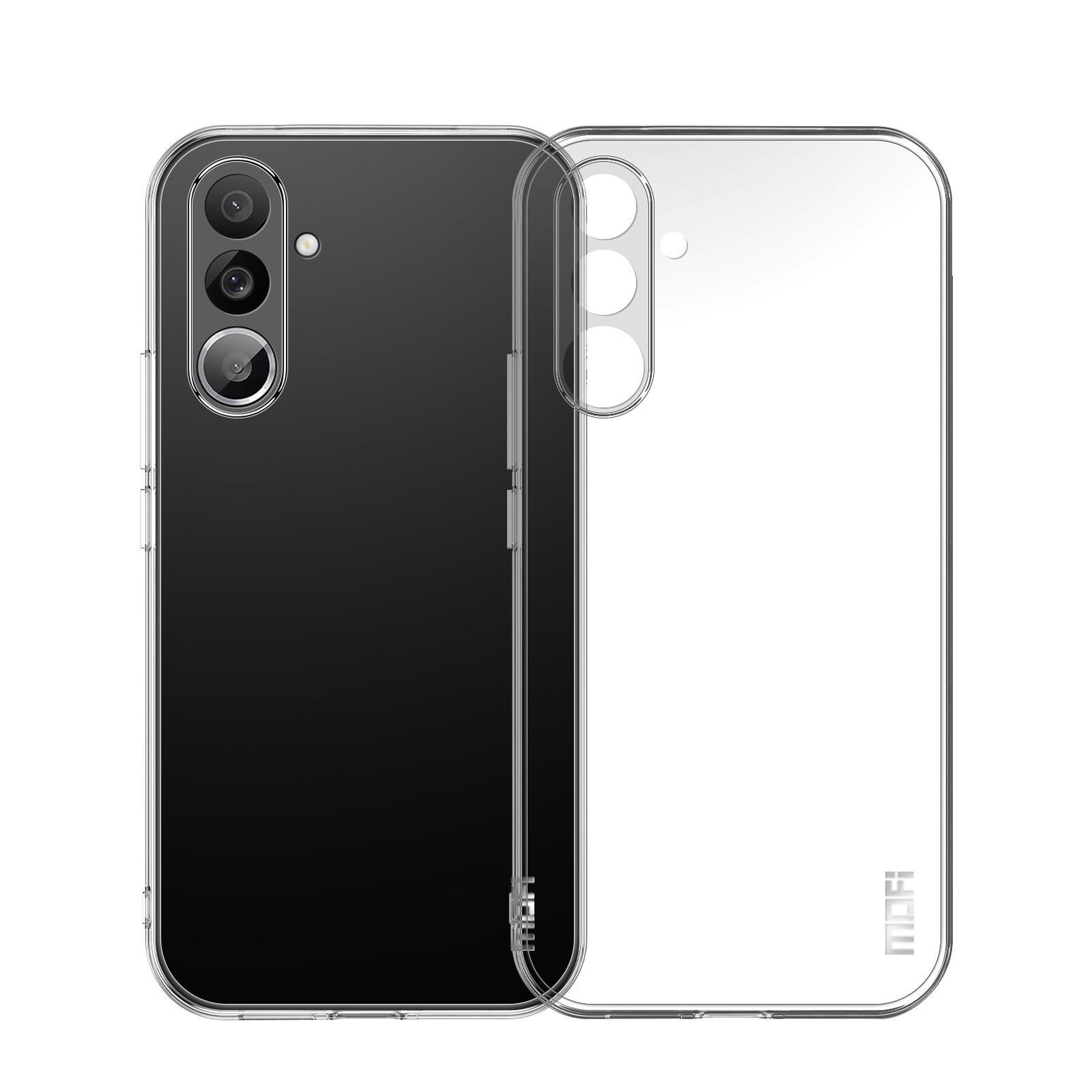 mofi ultra thin clear tpu phone case for samsung galaxy m56 5g shockproof protective cover