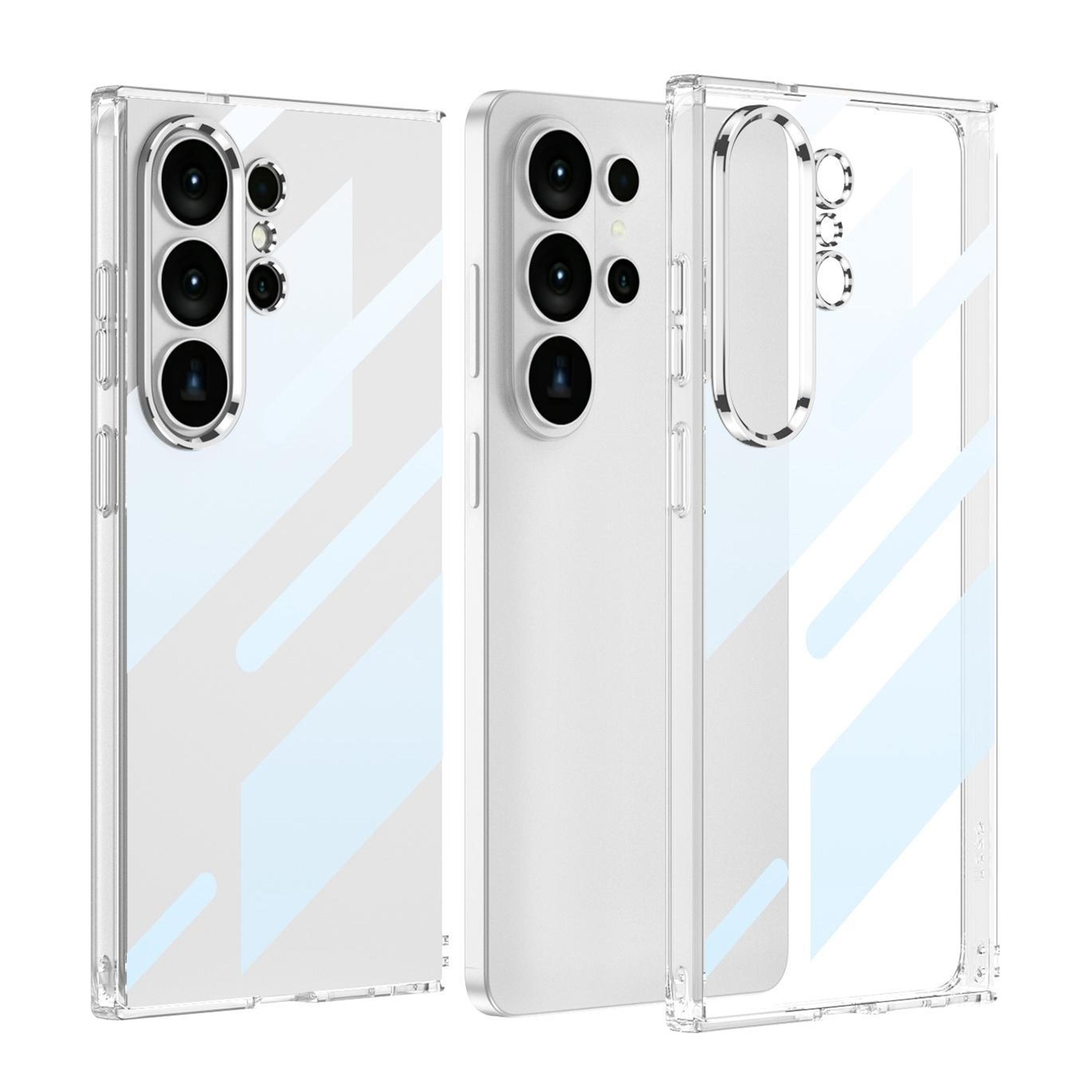 gkk samsung galaxy s26 ultra case crystal clear transparent tpu case with plated frame