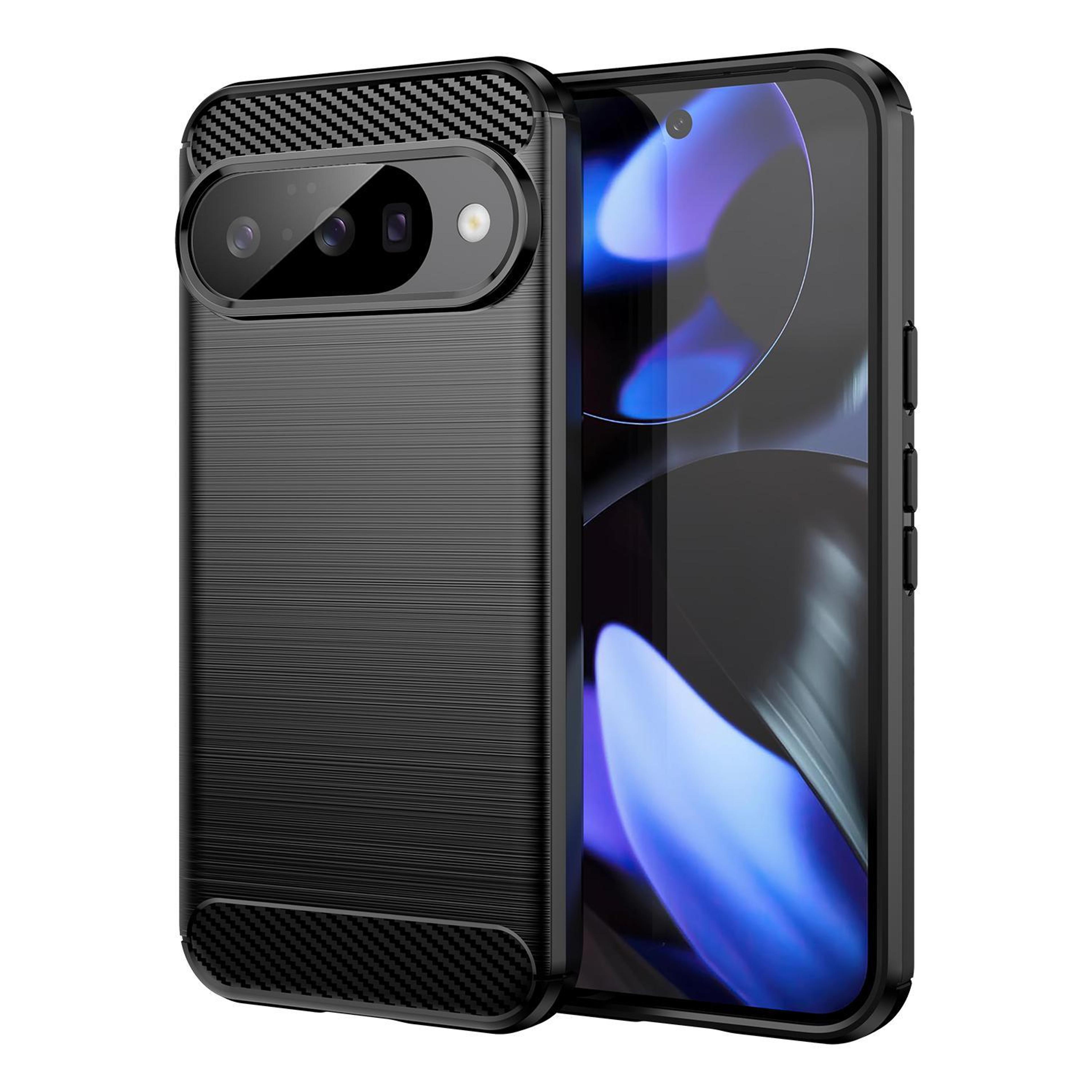 carbon fiber brushed google pixel 10 pro case slim shockproof tpu phone case