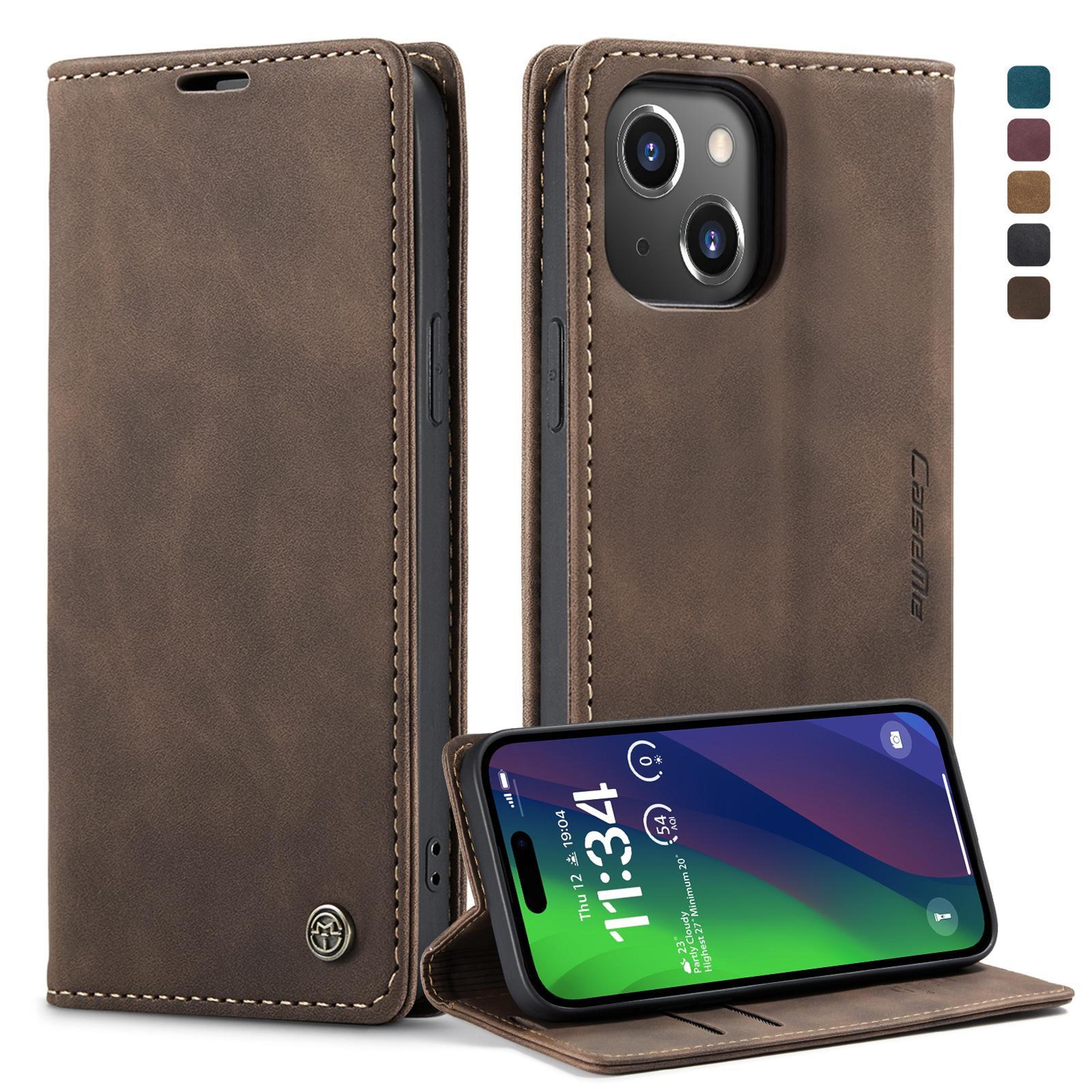 caseme 013 iphone 15 wallet case with stand premium leather phone case flip cover