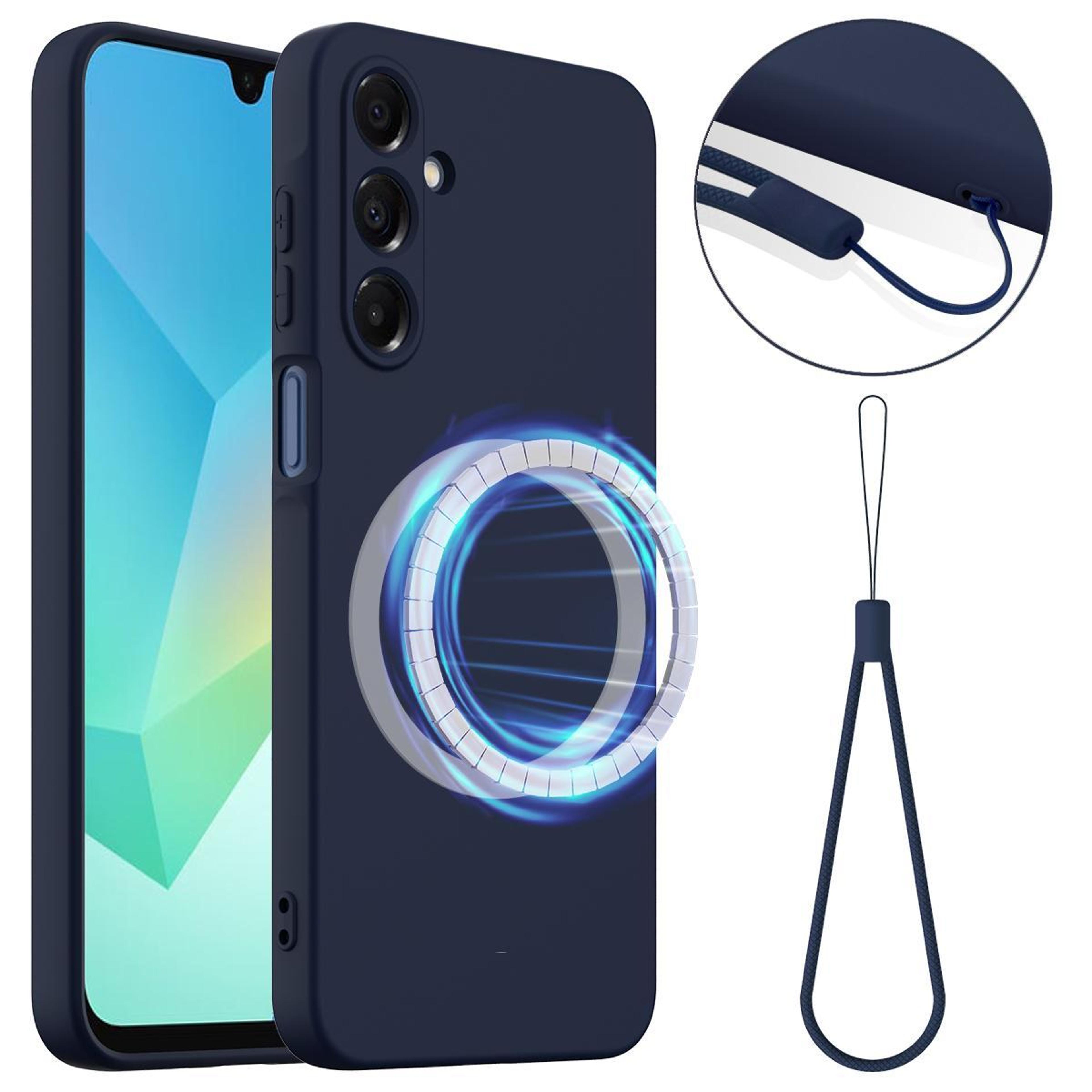 galaxy a27 5g magsafe case shockproof silicone magnetic protective cover with microfiber lining