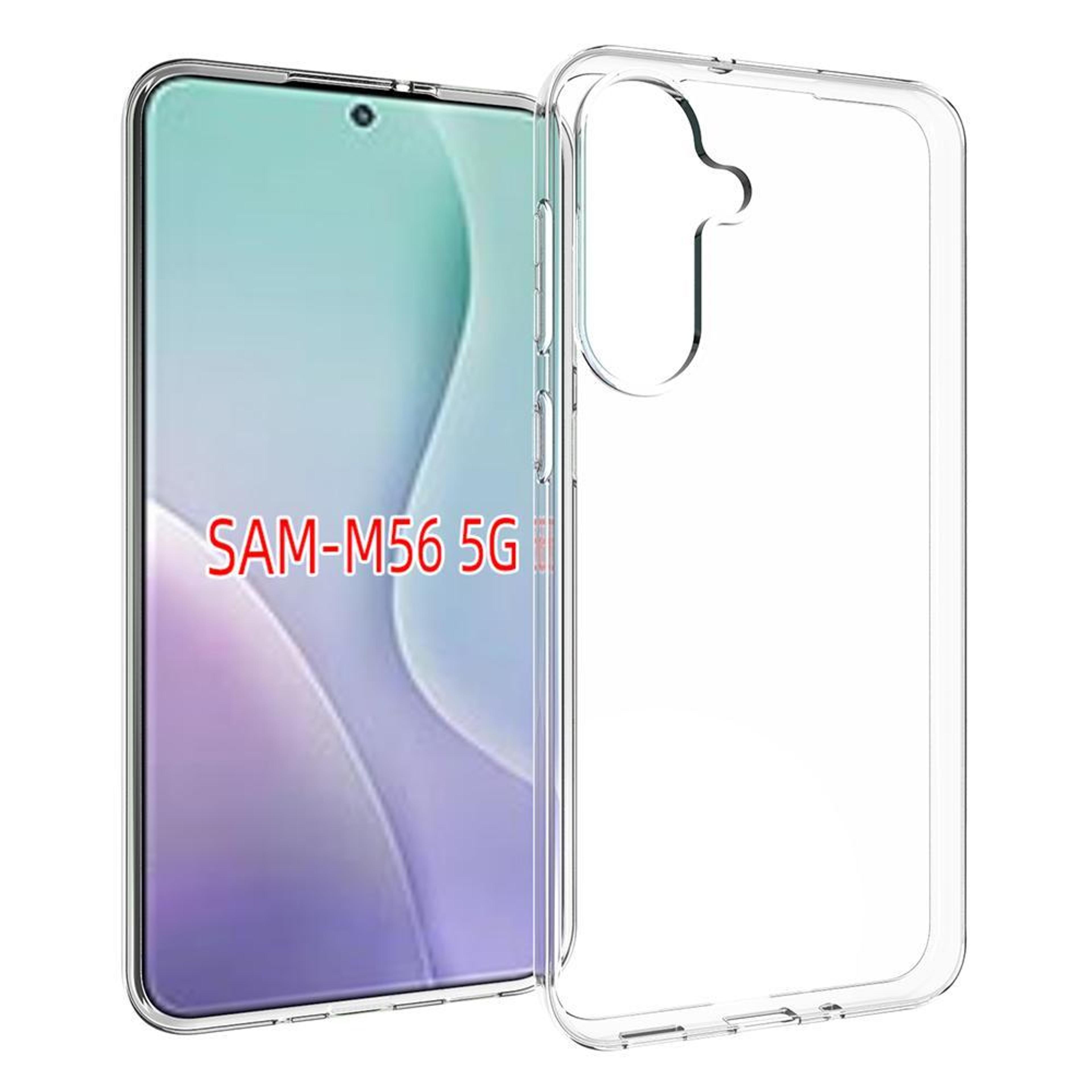 crystal clear samsung galaxy m56 5g case with waterproof texture soft tpu phone case