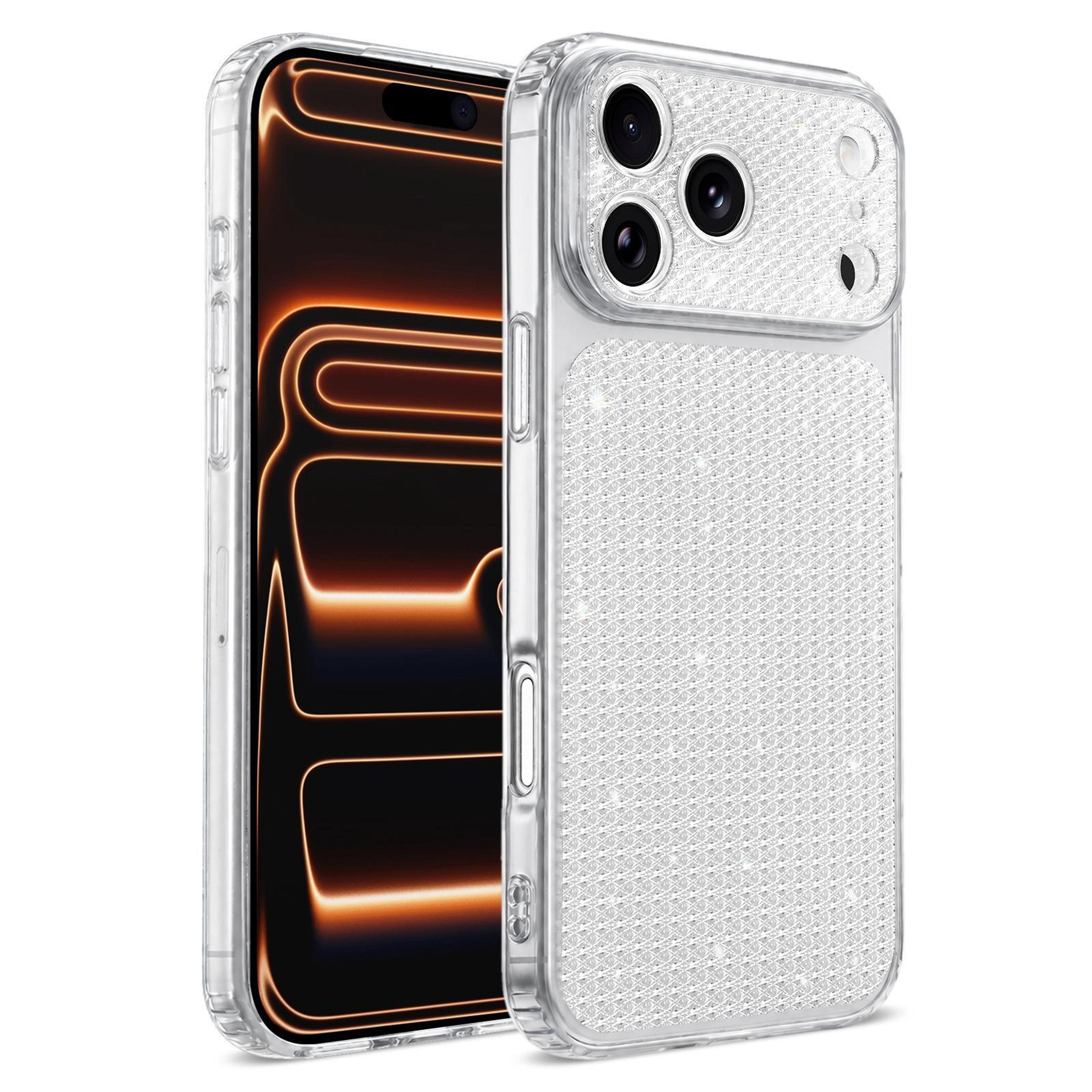 luxury iphone 17 pro max case with diamond rhinestone glitter shockproof protective cover