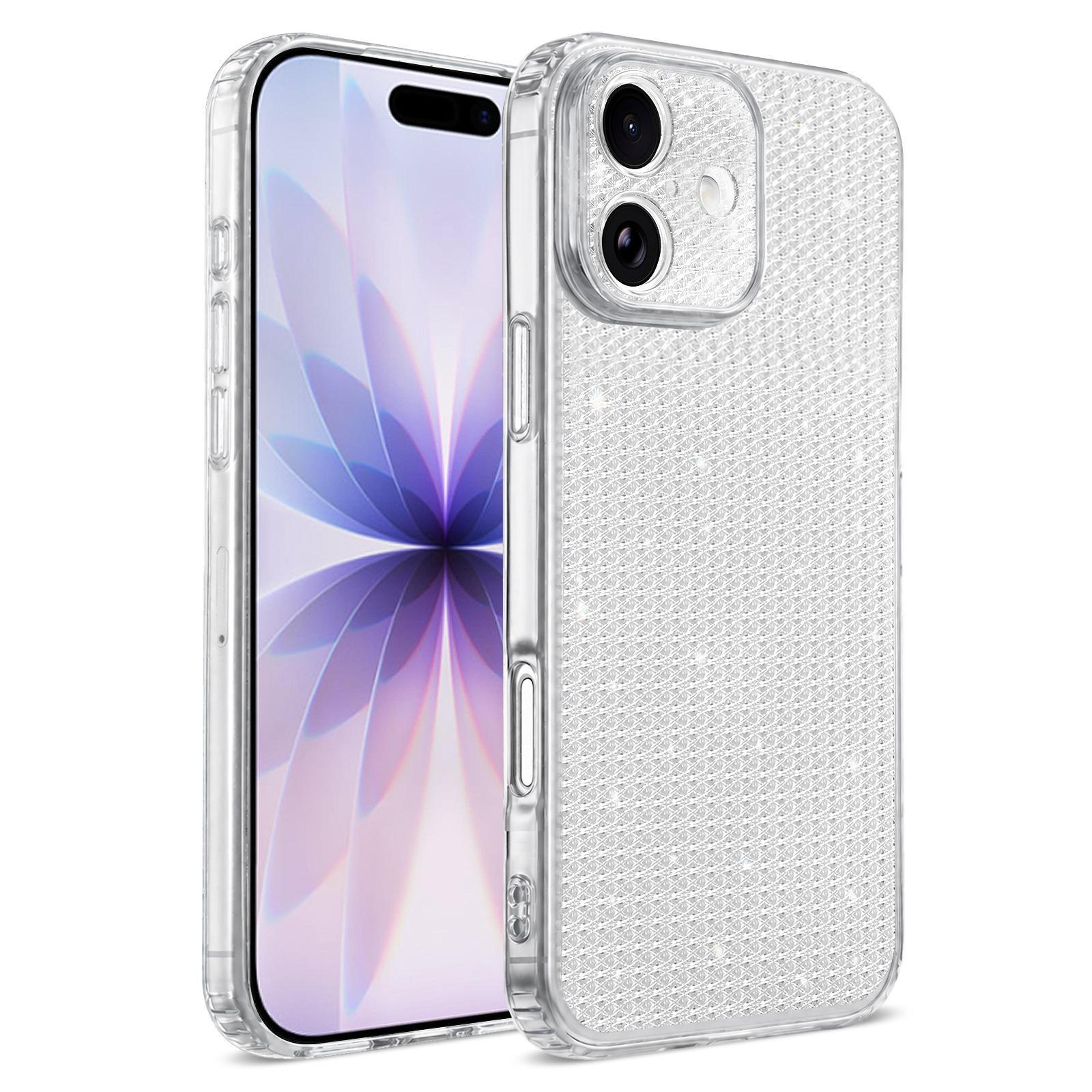 luxury iphone 17 glitter case with diamond rhinestones & airbag shockproof protection
